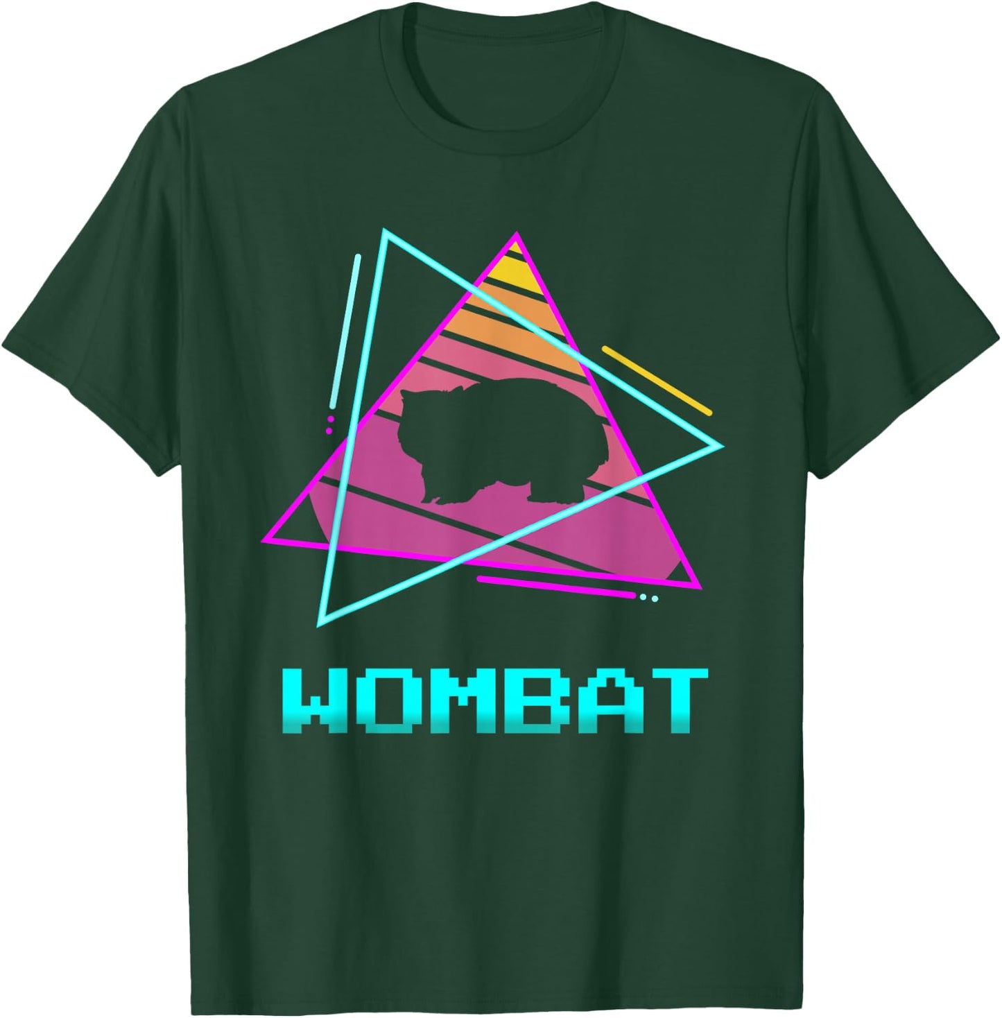 Retro Wombat Wombats T-Shirt - T-Shirt | Forest