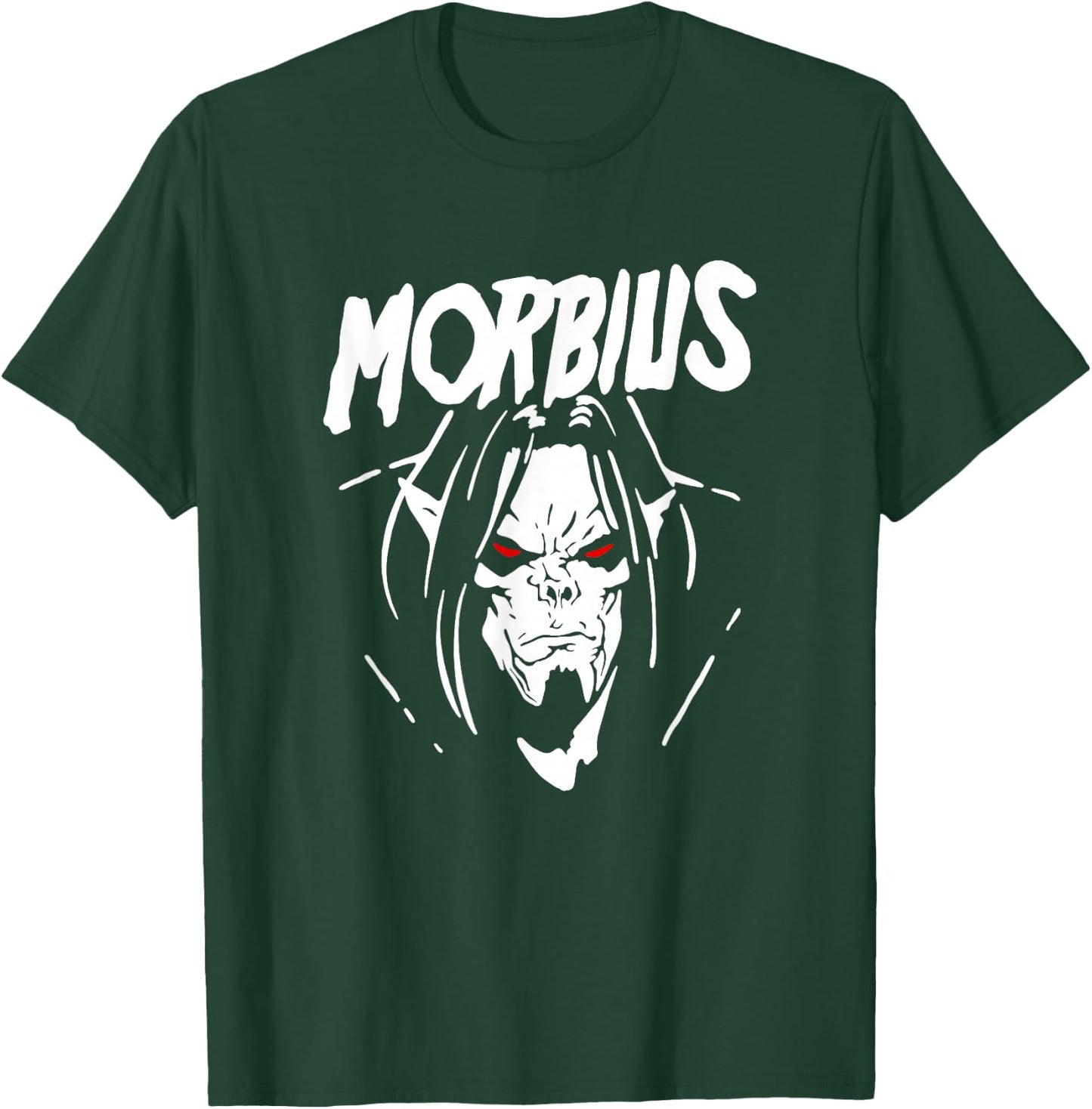Marvel Comics Retro Classic Morbius Big Face Outline T-Shirt - T-Shirt | Forest