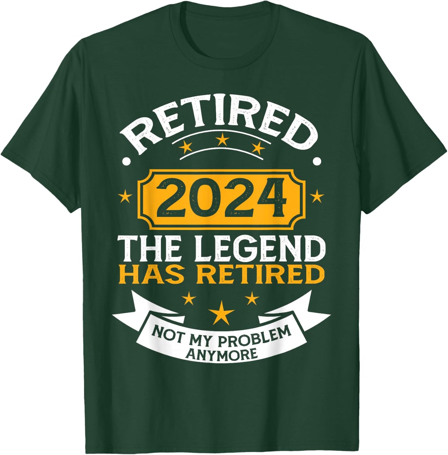 Retired 2024 Retirement Apparel & Women T-Shirt - T-Shirt | Forest