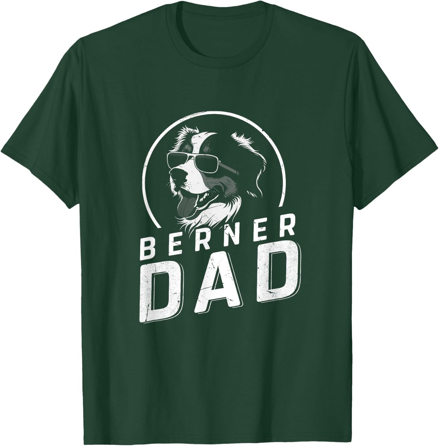 Berner Dad Dog Owner Gifts Men Funny Dog Dad Father's Day T-Shirt - T-Shirt | Forest