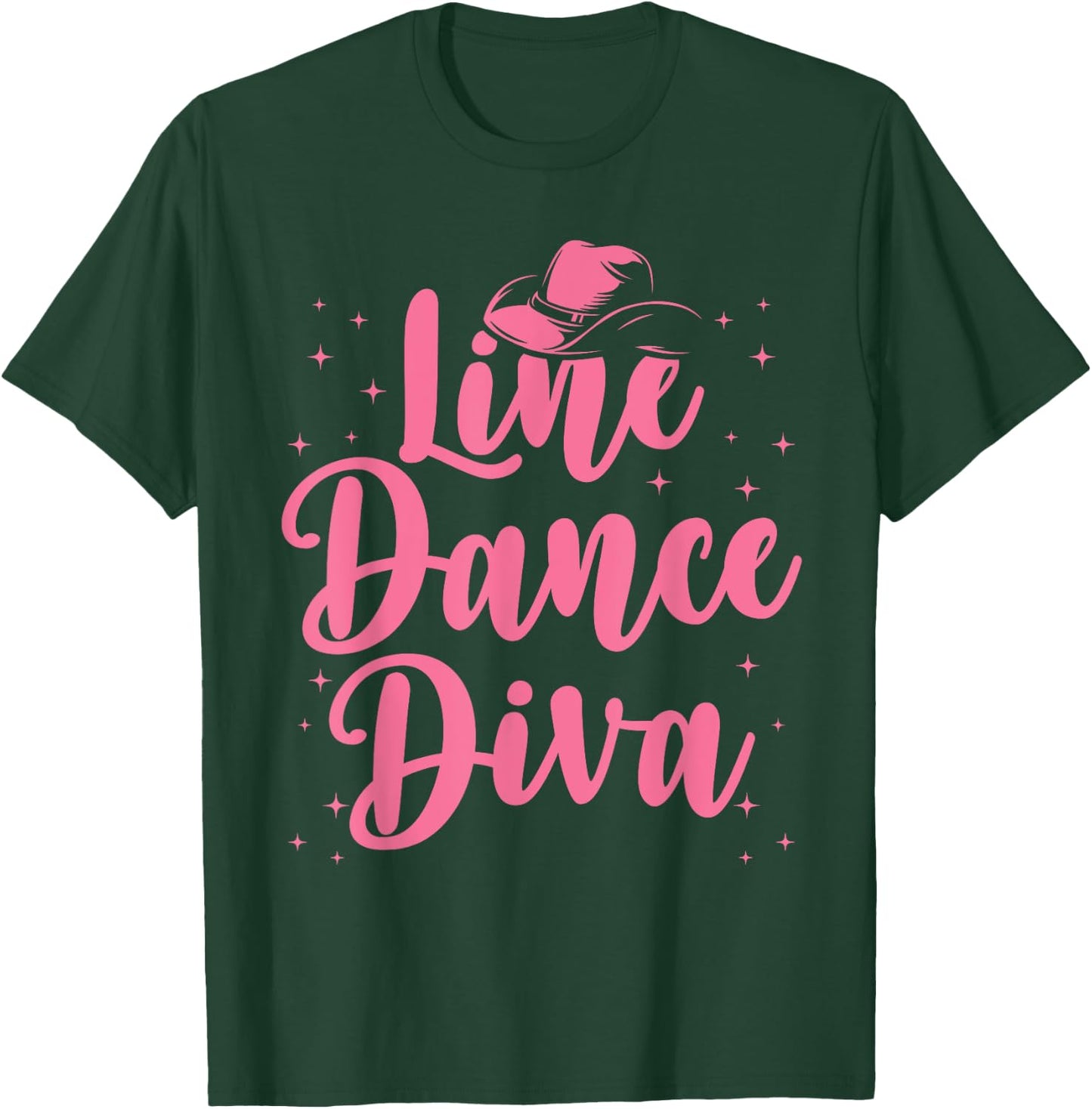 Line Dancing Art Girls Country Western Line Dancer T-Shirt - T-Shirt | Forest