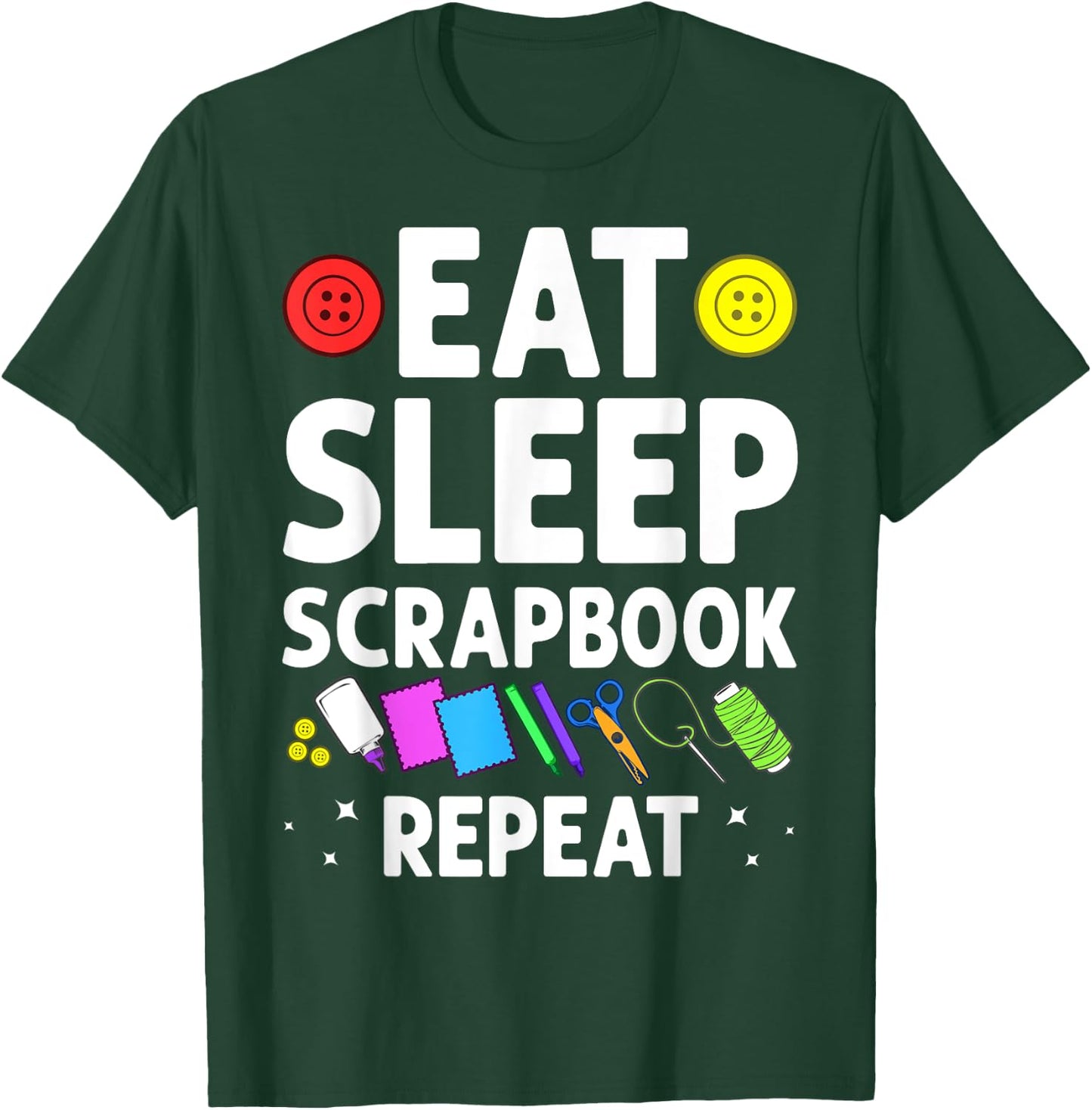 Funny Scrapbooking Gift Girls Crafty Scrapbookers T-Shirt - T-Shirt | Forest