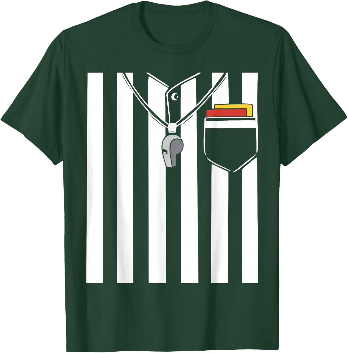 Funny Referee Costume Halloween Costume Funny Referee T-Shirt - T-Shirt | Forest