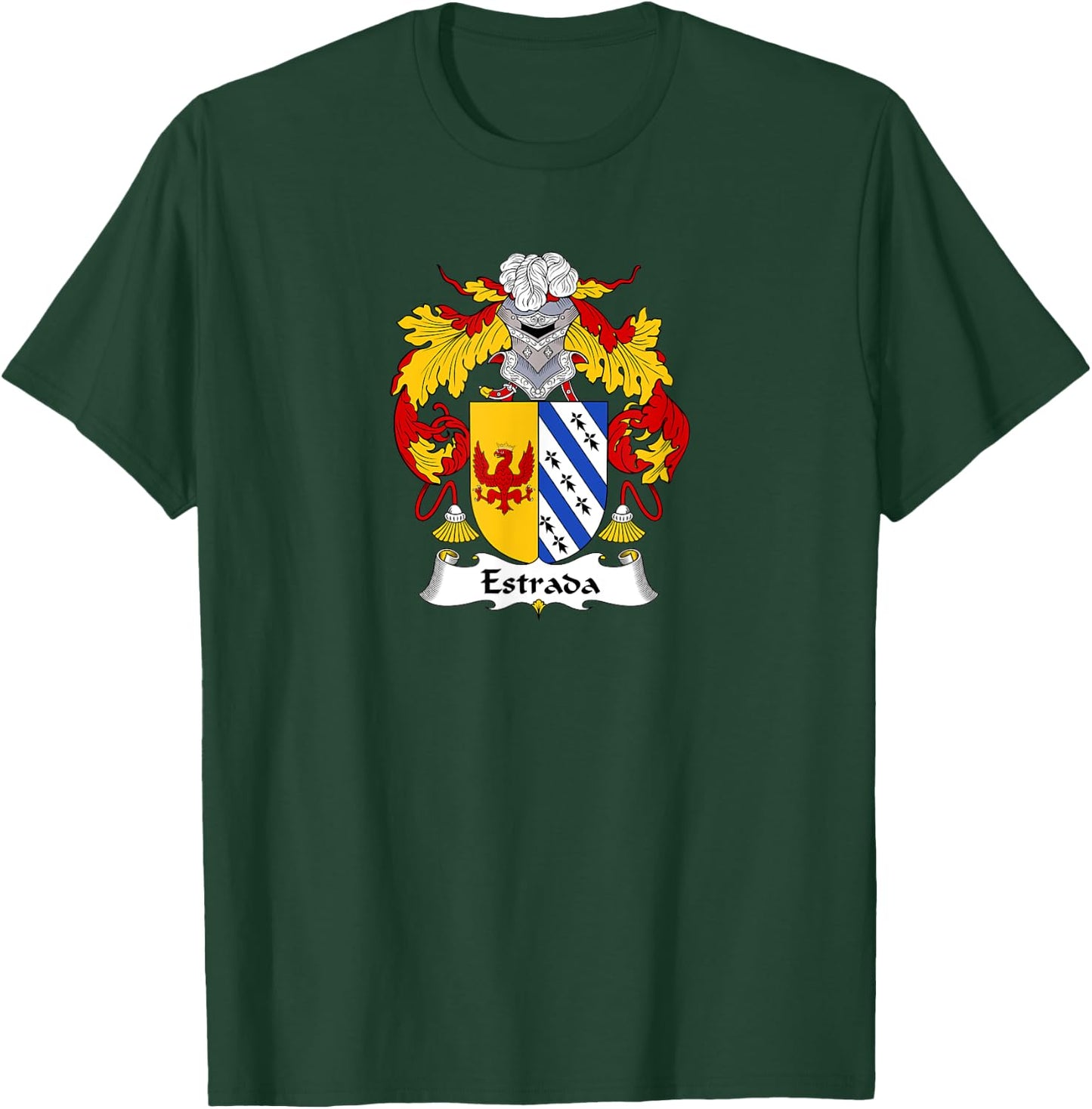 Estrada Coat of Arms - Family Crest T-Shirt - T-Shirt | Forest