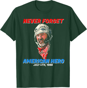 Never Forget American Hero Independence Day Men T-Shirt - T-Shirt | Forest