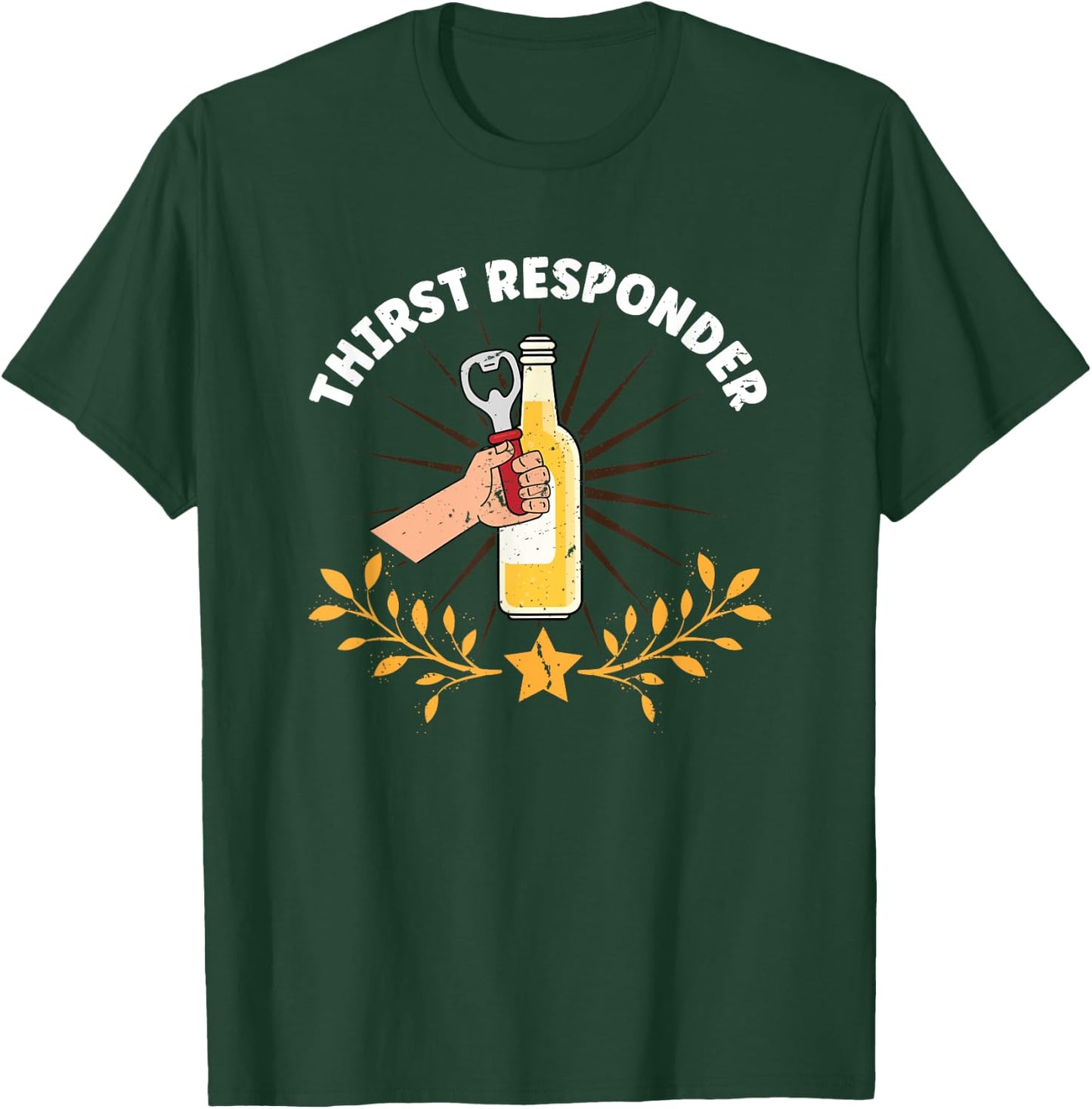 Funny Thirst Response Responder Bartender Mixologists T-Shirt - T-Shirt | Forest