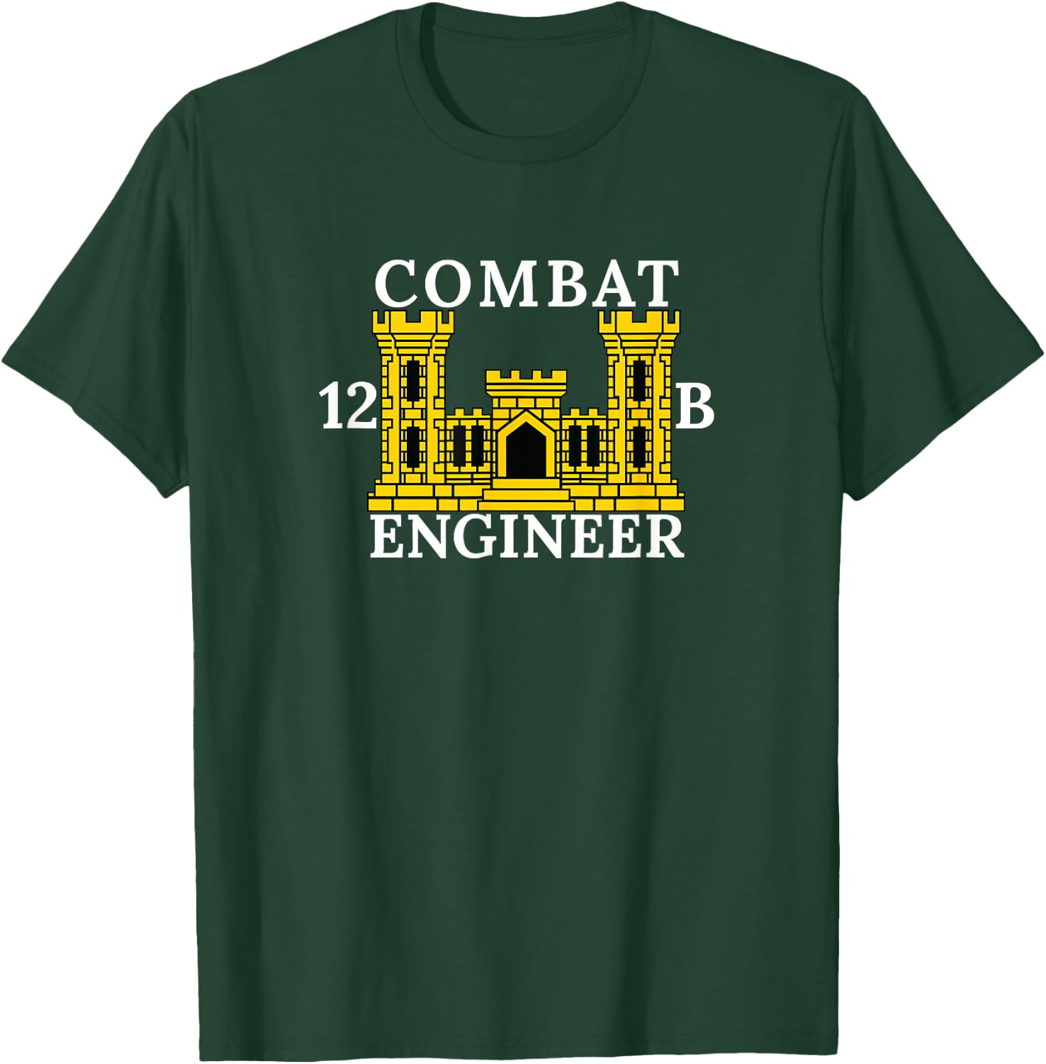 US Army Combat Engineer 12B T-Shirt - T-Shirt | Forest