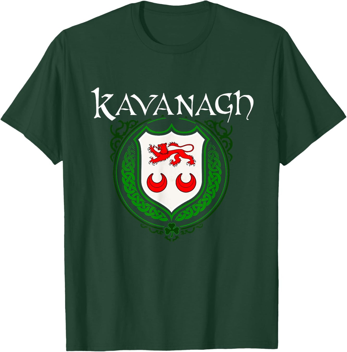 Kavanagh Surname Irish Clan Tartan Badge Ireland T-Shirt - T-Shirt | Forest