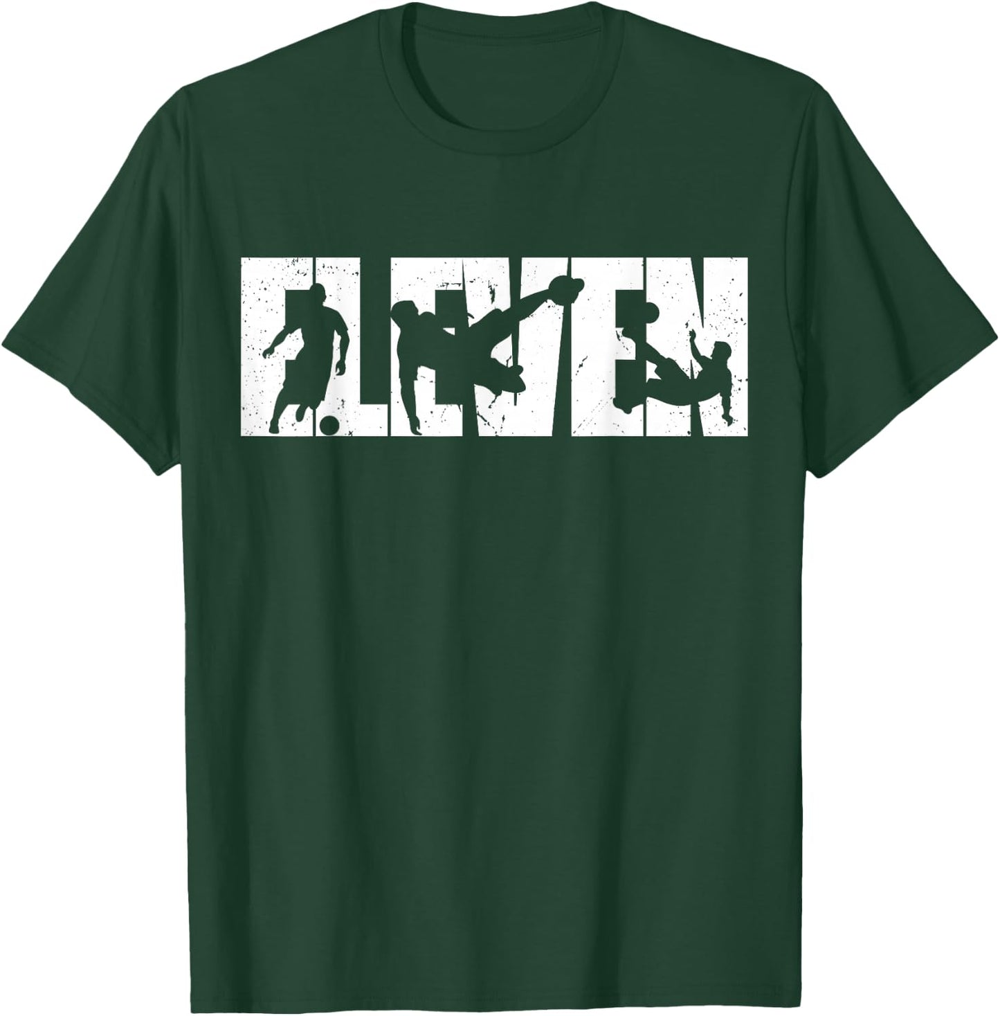 11th Birthday Retro Soccer 11 Years Old Boy Girl T-Shirt - T-Shirt | Forest