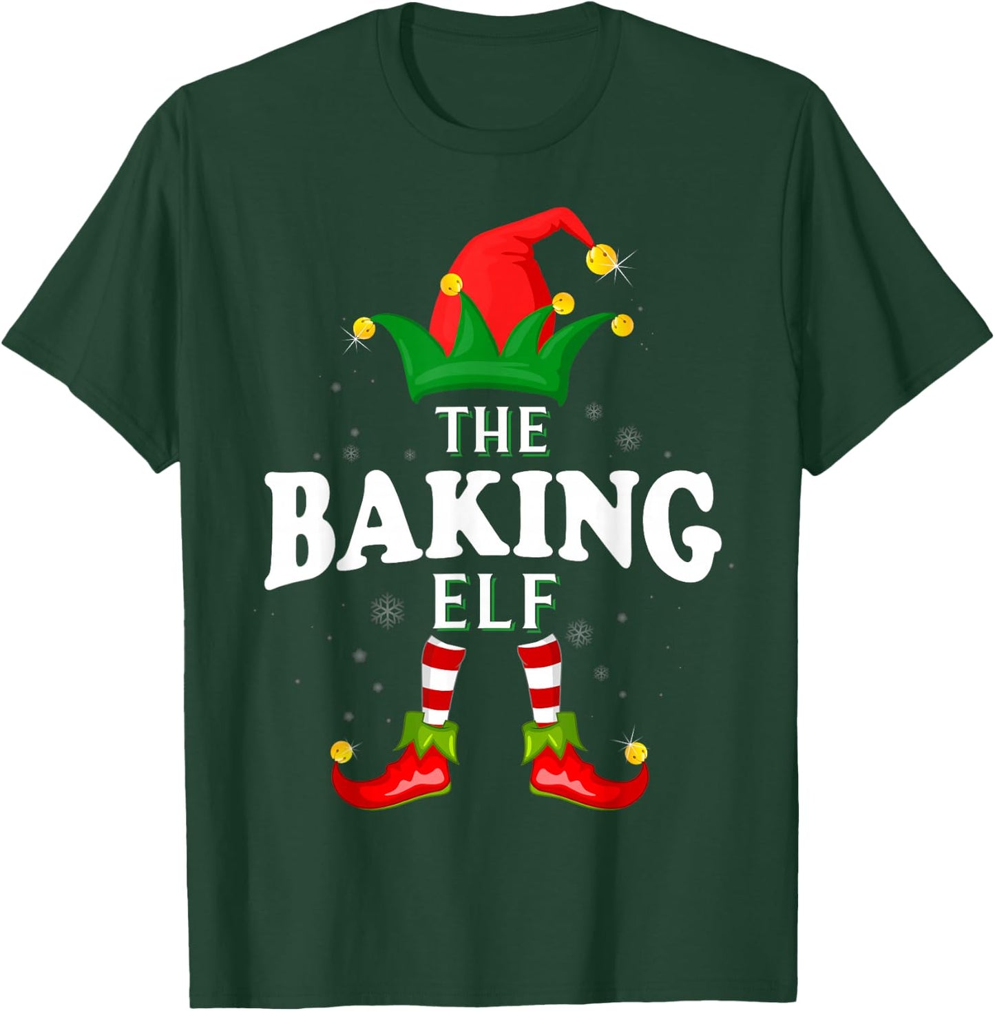 Xmas Baking Elf Family Matching Christmas Pajama T-Shirt - T-Shirt | Forest