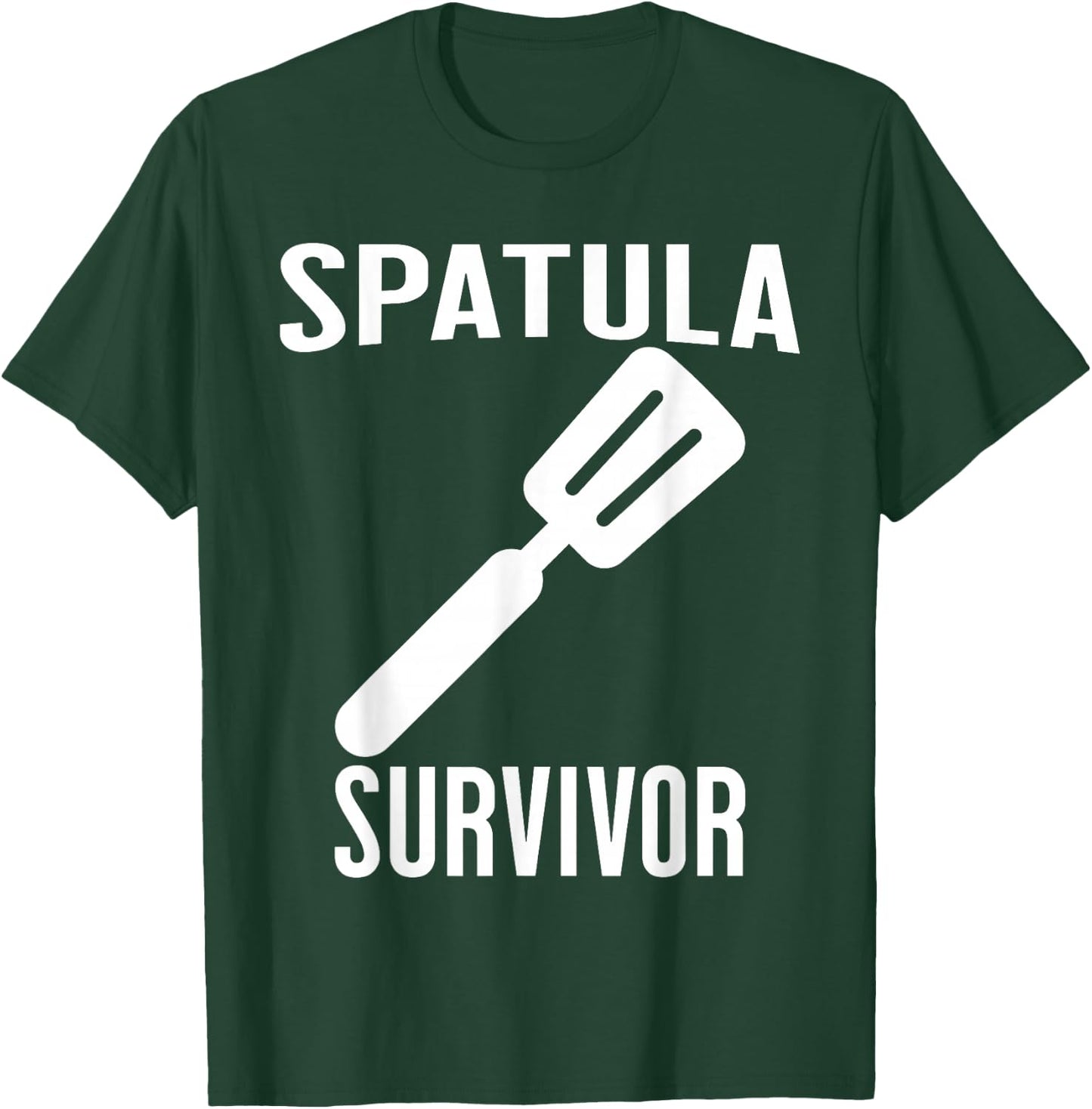 SPATULA SURVIVOR Funny Mother Family Retro Childhood T-Shirt - T-Shirt | Forest