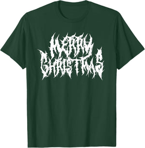 Merry Christmas. Death Metal, Black Metal, Funny Goth Xmas T-Shirt - T-Shirt | Forest