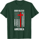 God Bless America Fourth of July Christian Patriot USA Flag Women Kids Men T-Shirt - T-Shirt | Forest