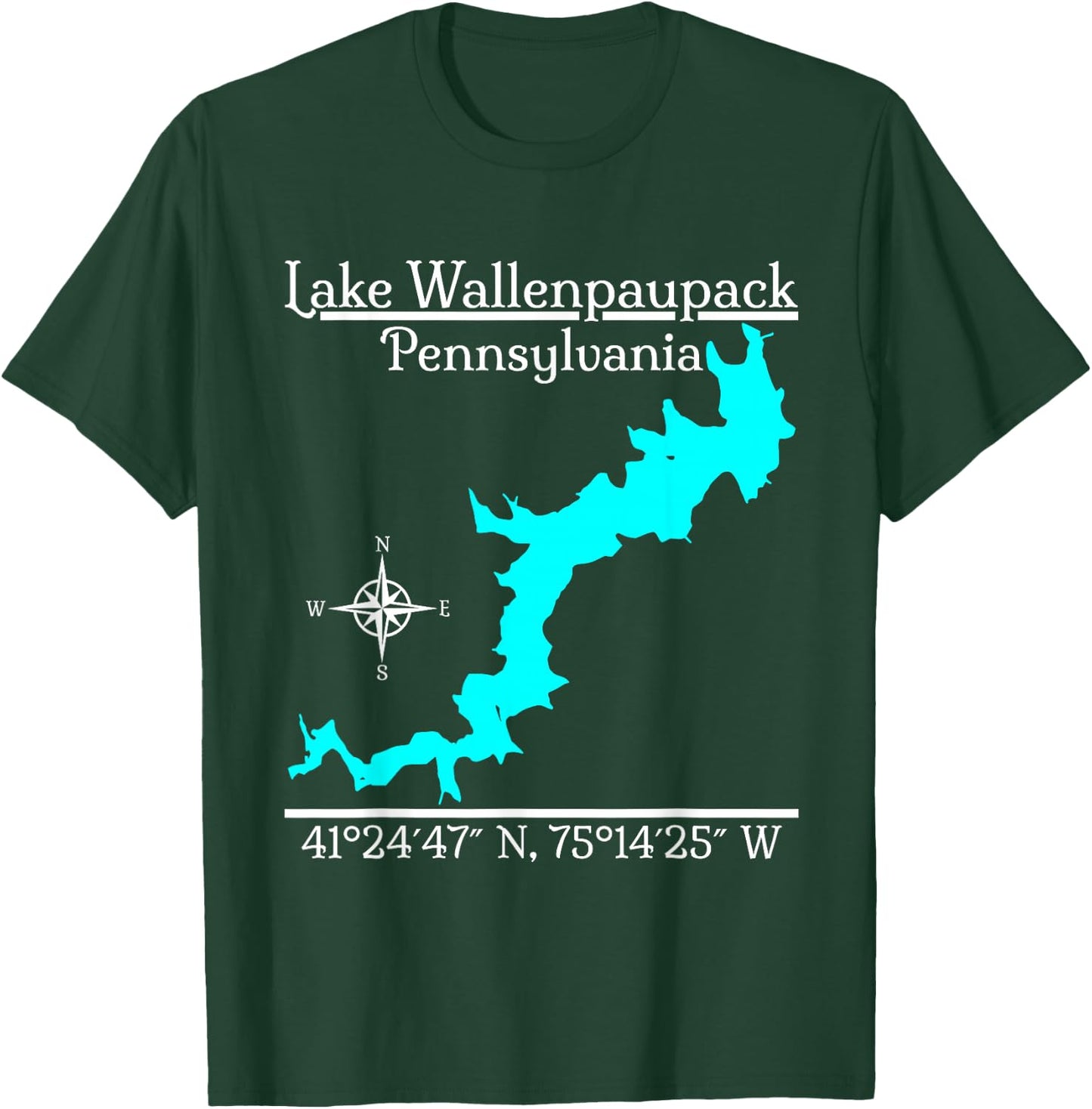 Lake Wallenpaupack, Pennsylvania T-Shirt - T-Shirt | Forest