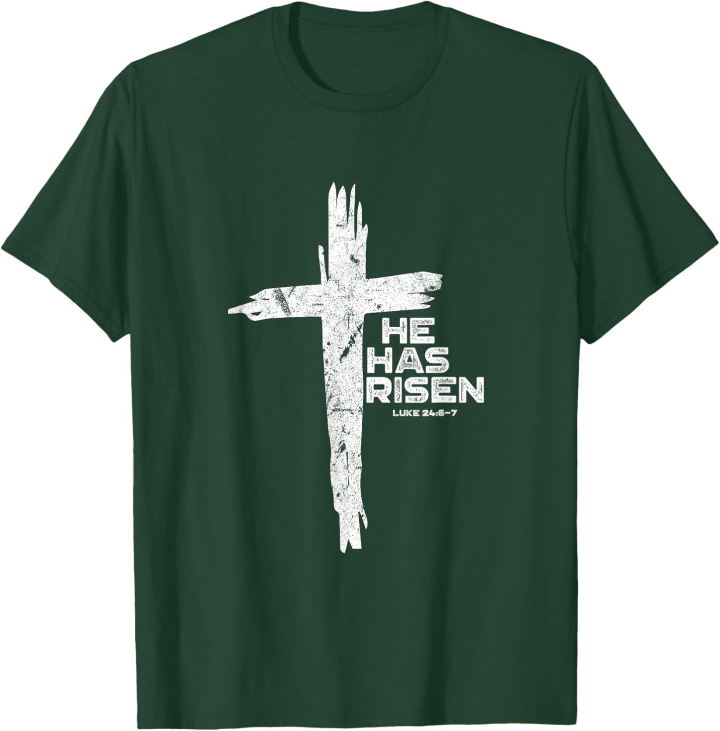 Happy Easter Jesus He Has Risen Religious Christian T-Shirt - T-Shirt | Forest