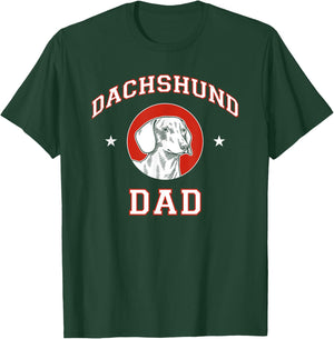 Smooth Dachshund Dad Dog Father Women Girls Kids T-Shirt - T-Shirt | Forest