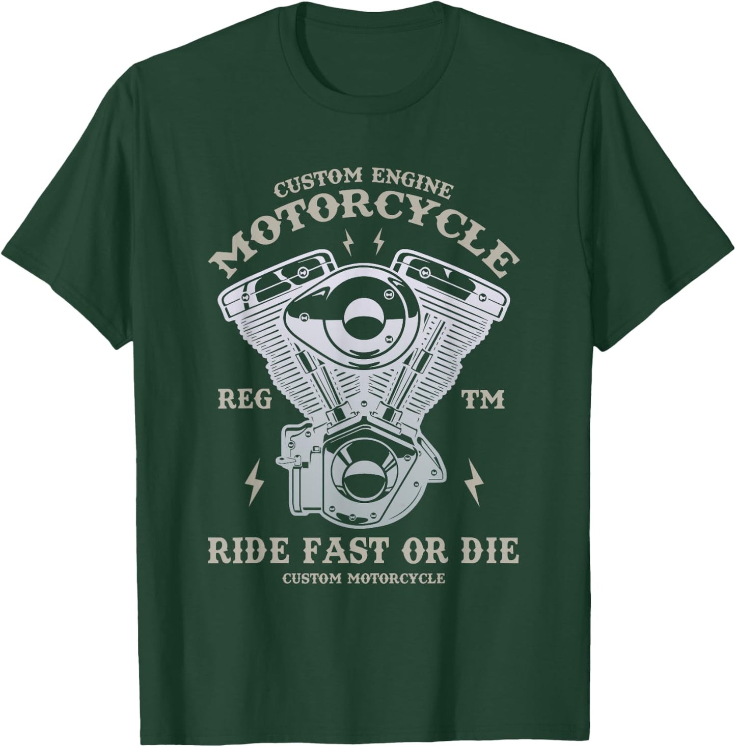 Motorcycle | Funny Motorcycle T-Shirt - T-Shirt | Forest