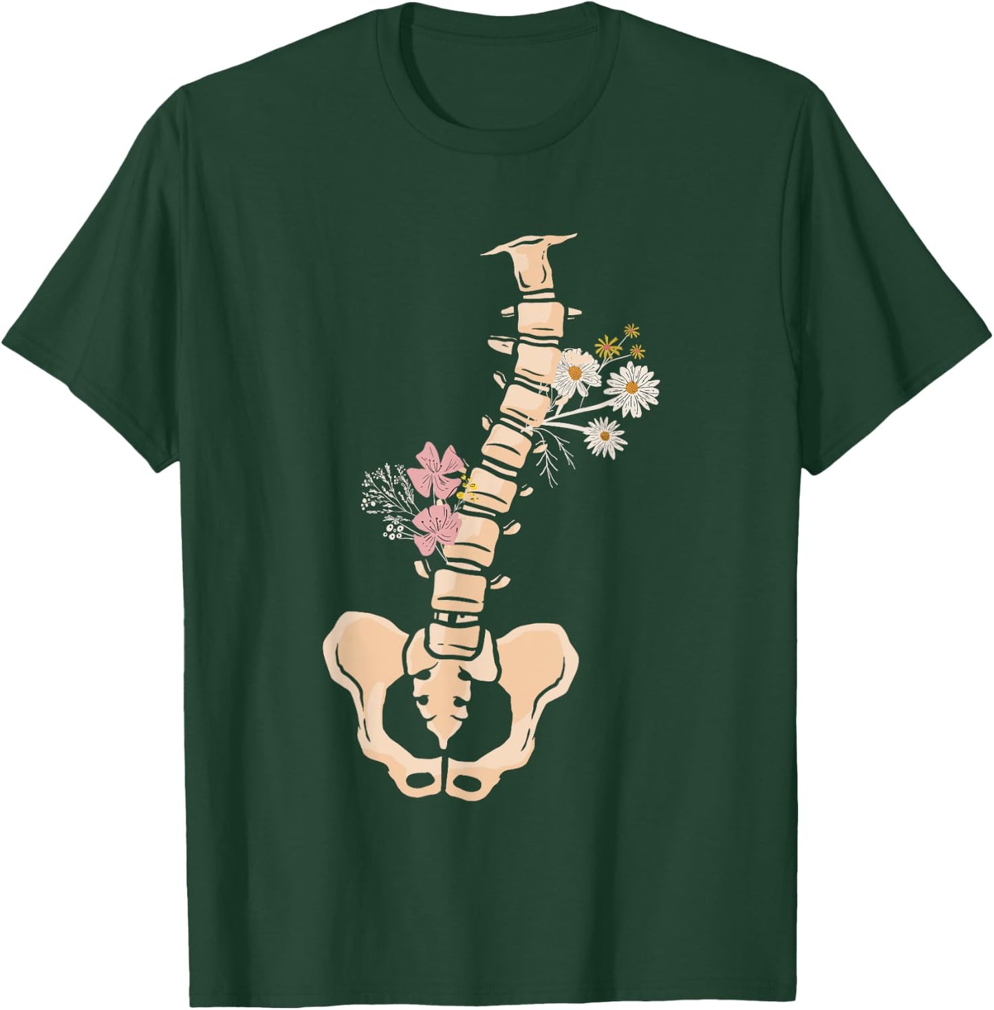 Spine Vertebrae - Medical Student Future Spine Surgery Lover T-Shirt - T-Shirt | Forest