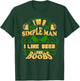 Beer Boobs St. Patrick's Day Funny Titties Drinking T-Shirt - T-Shirt | Forest