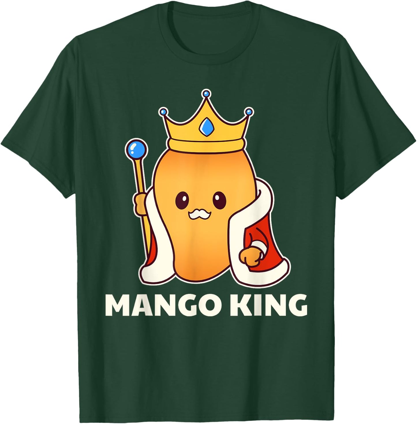 Mango King - Funny Fruit Lover T-Shirt - T-Shirt | Forest