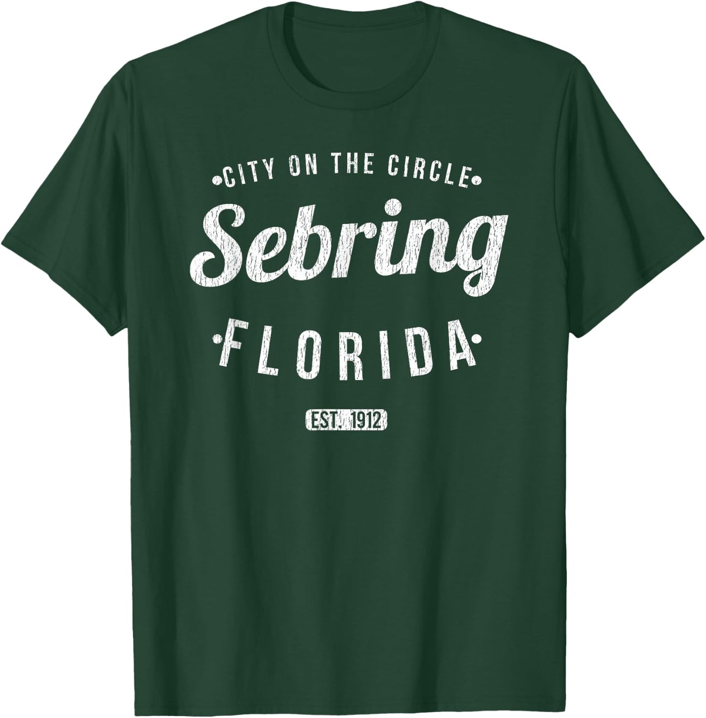 Sebring Florida Retro Vintage Souvenir FL Sebring T-Shirt - T-Shirt | Forest