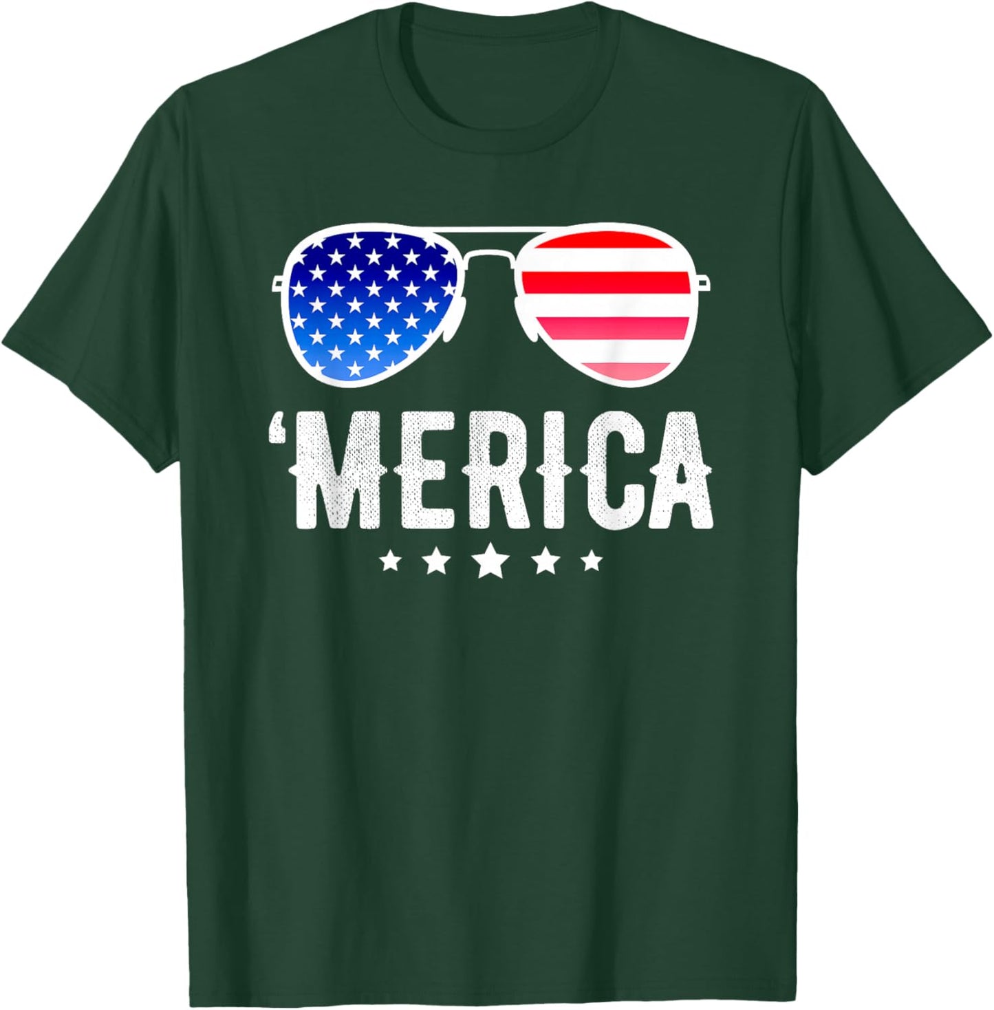 Funny American Flag Men Kids Boys Patriotic Fourth Small T-Shirt - T-Shirt | Forest