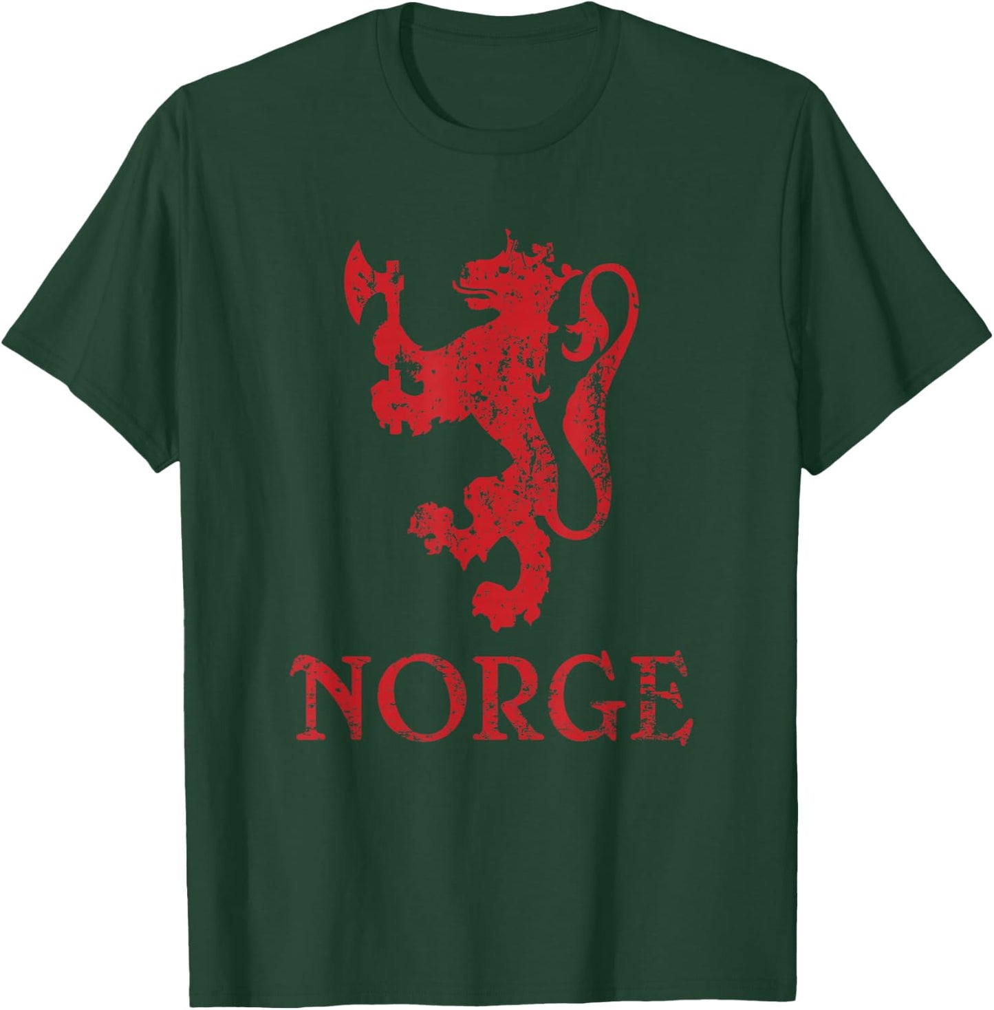 Norge Norway Lion Symbol Norwegian Pride T-Shirt - T-Shirt | Forest