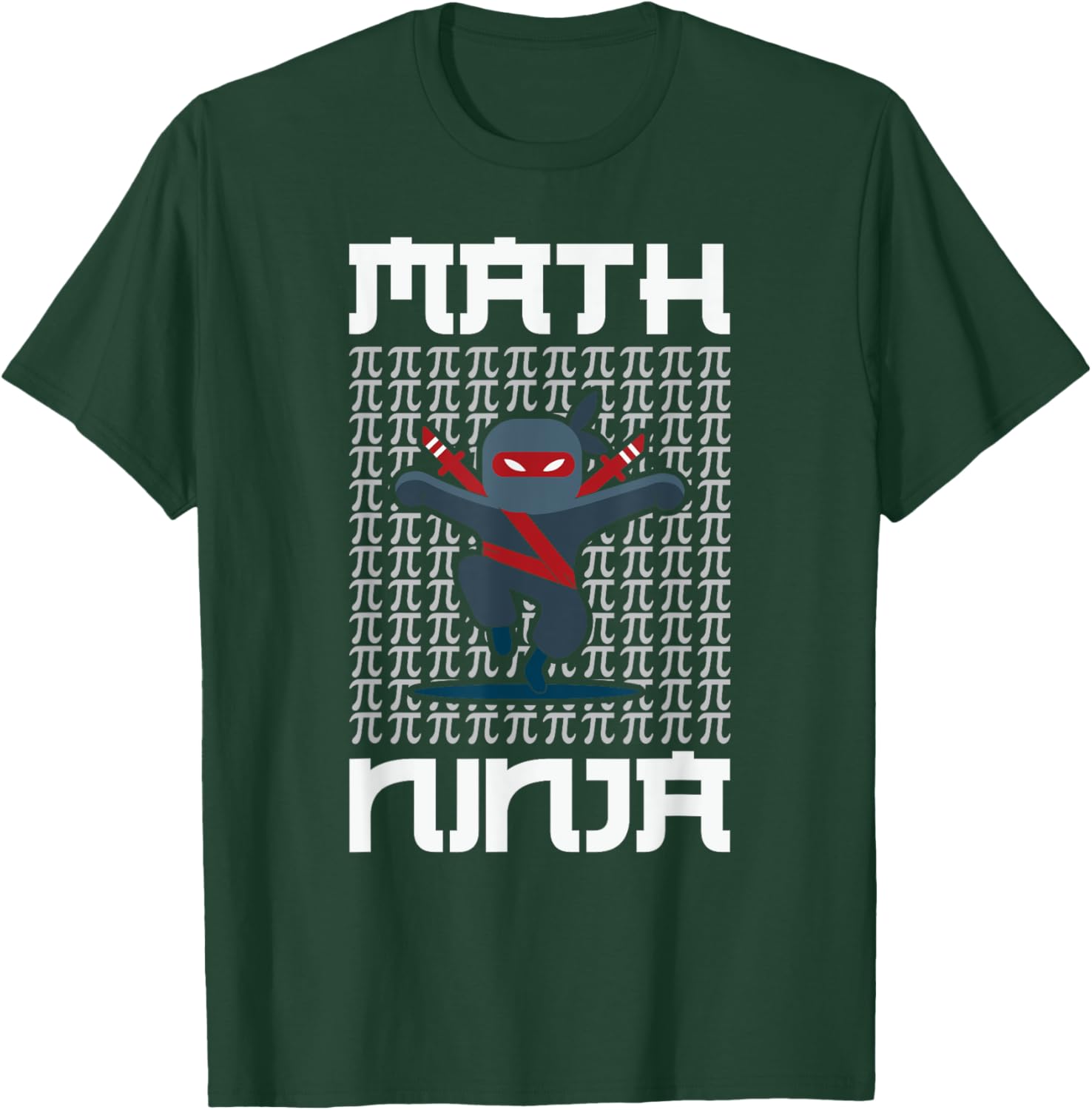 Real Math Ninja - Cool Maths for Kids Warrior T-Shirt - T-Shirt | Forest