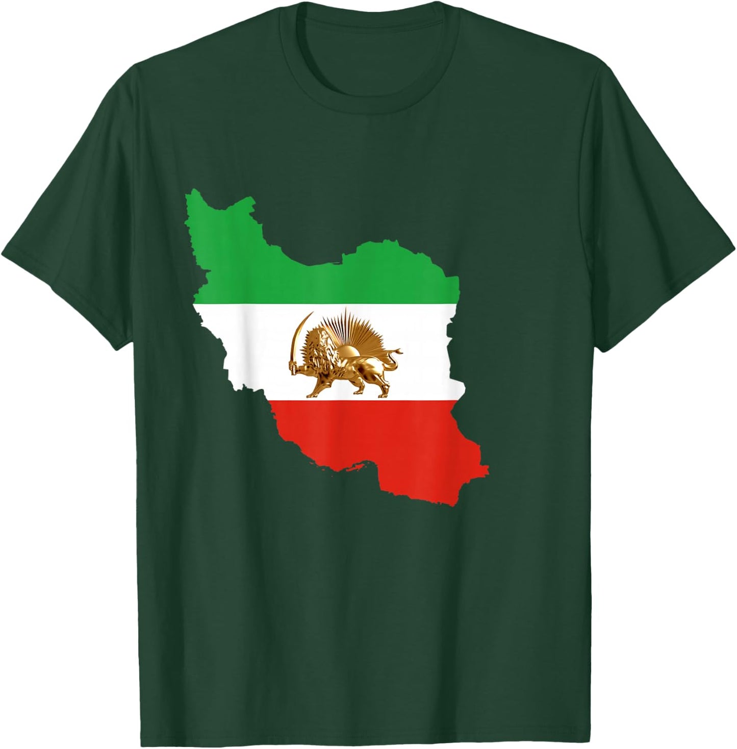 IRAN, Free Iran, Flag, Lion, Pahlavi, Shah, King, Rezashah T-Shirt - T-Shirt | Forest