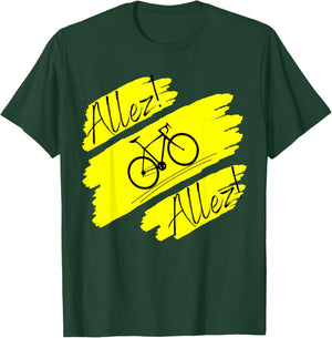 Cycling - Bicycle Bike funny Allez Allez Cyclist T-Shirt - T-Shirt | Forest