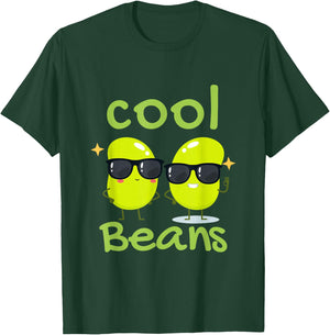 I'm One of The Cool Beans Edible Green Seed Bean T-Shirt - T-Shirt | Forest