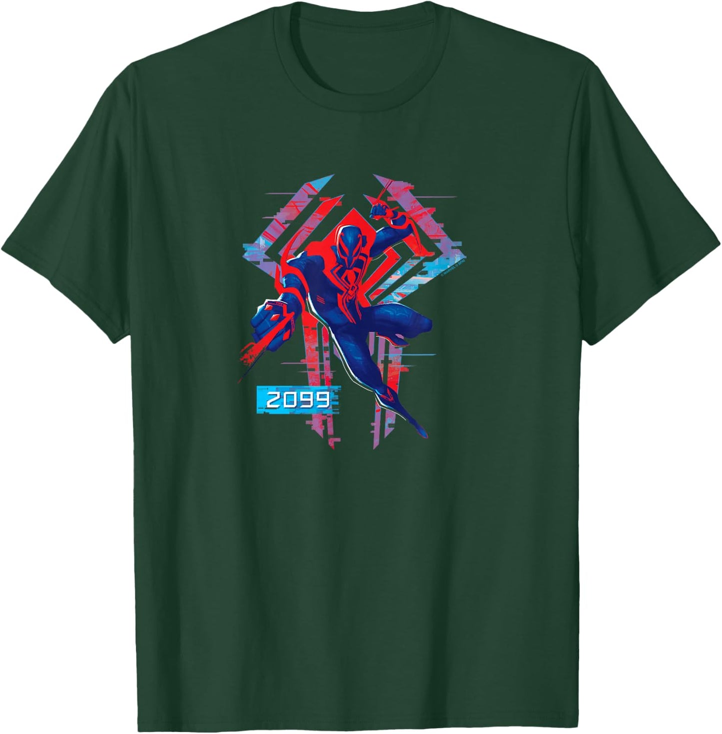 Marvel Spider-Man Across The Spider-Verse Part 1 2099 Logo T-Shirt - T-Shirt | Forest