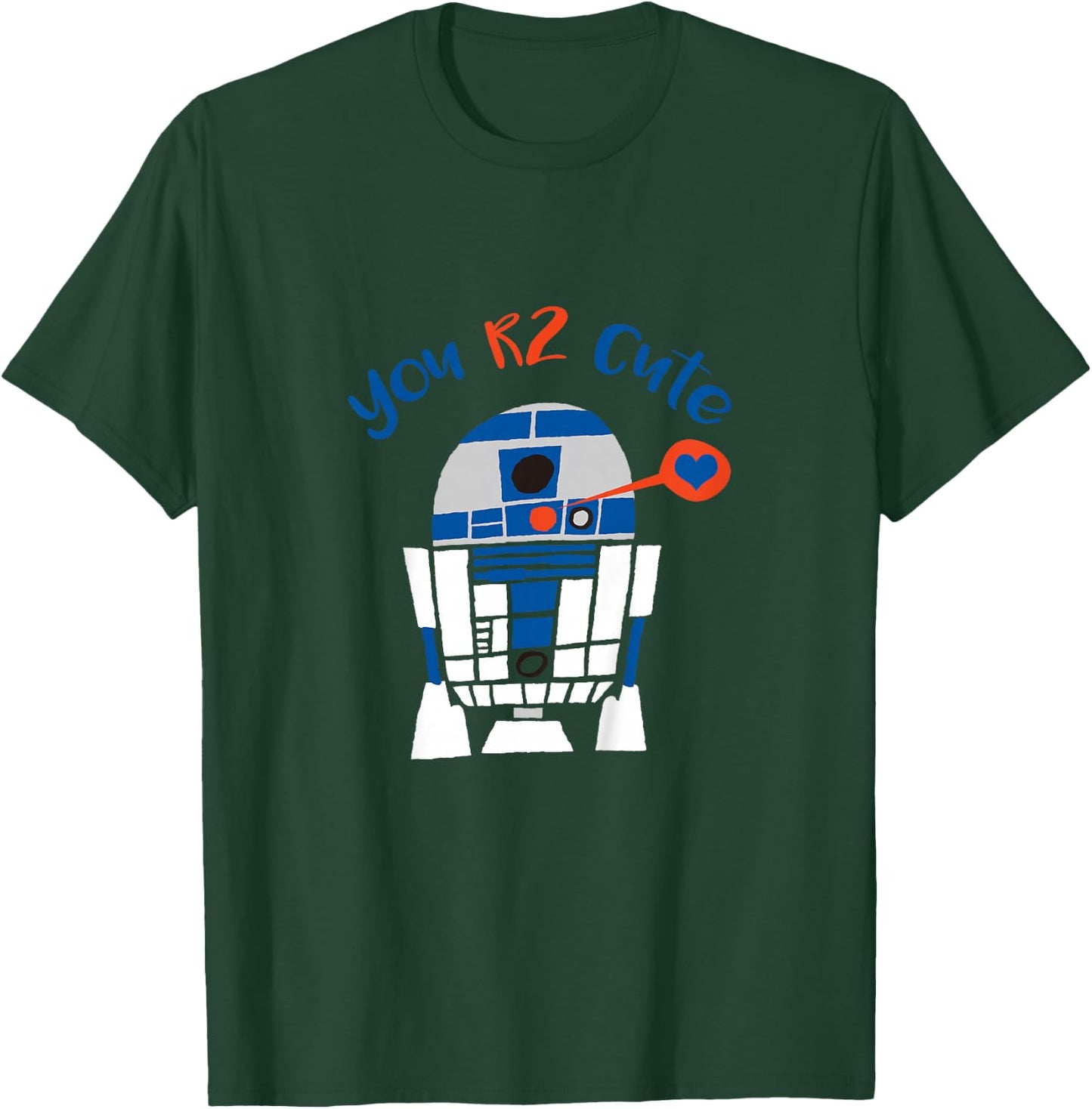 Kids Star Wars Classic Valentine's Day R2-D2 You R2 Cute Chibi T-Shirt - T-Shirt | Forest