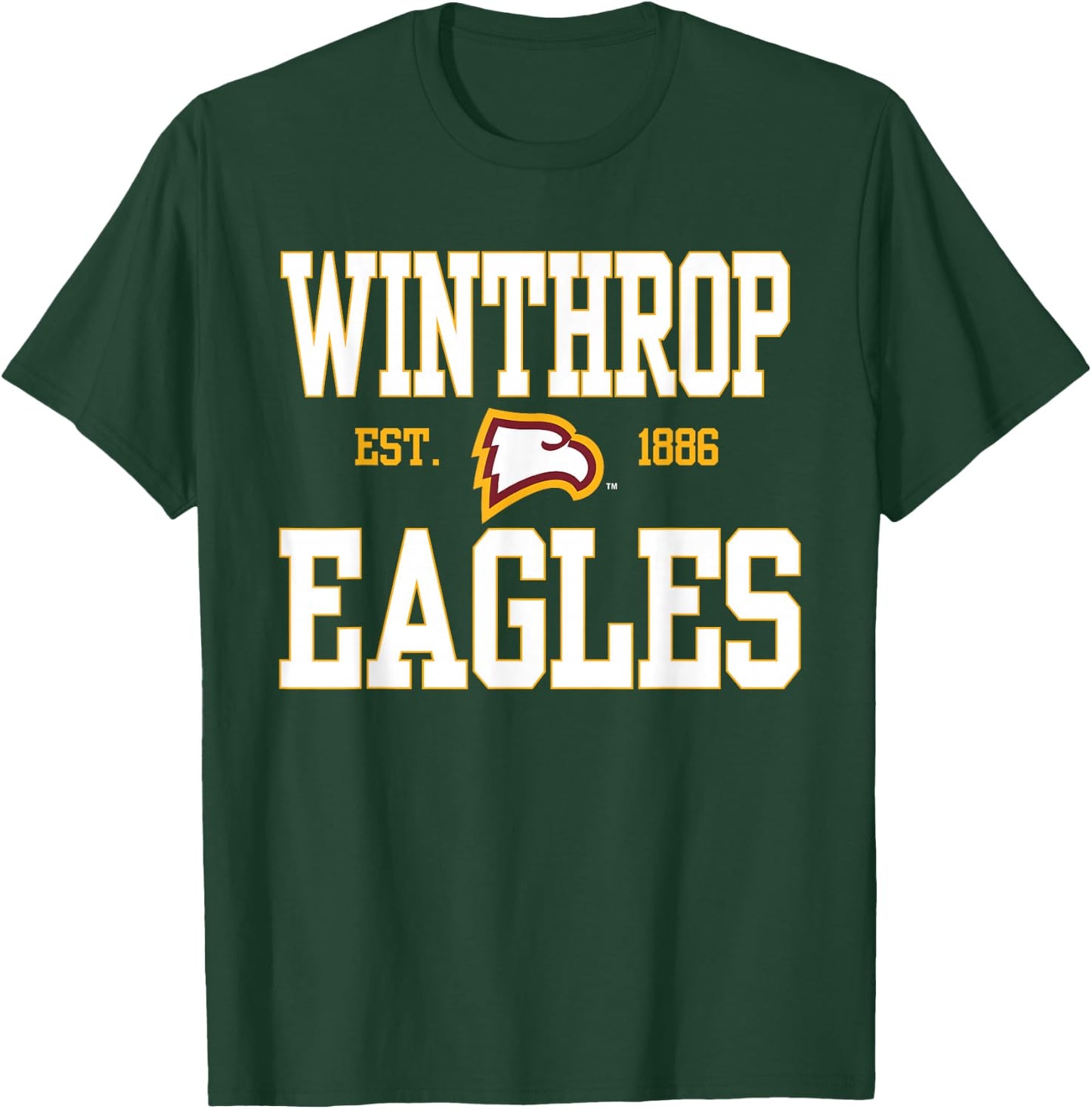 Winthrop Eagles | Official NCAA Merch | NCAFWNT01 T-Shirt - T-Shirt | Forest