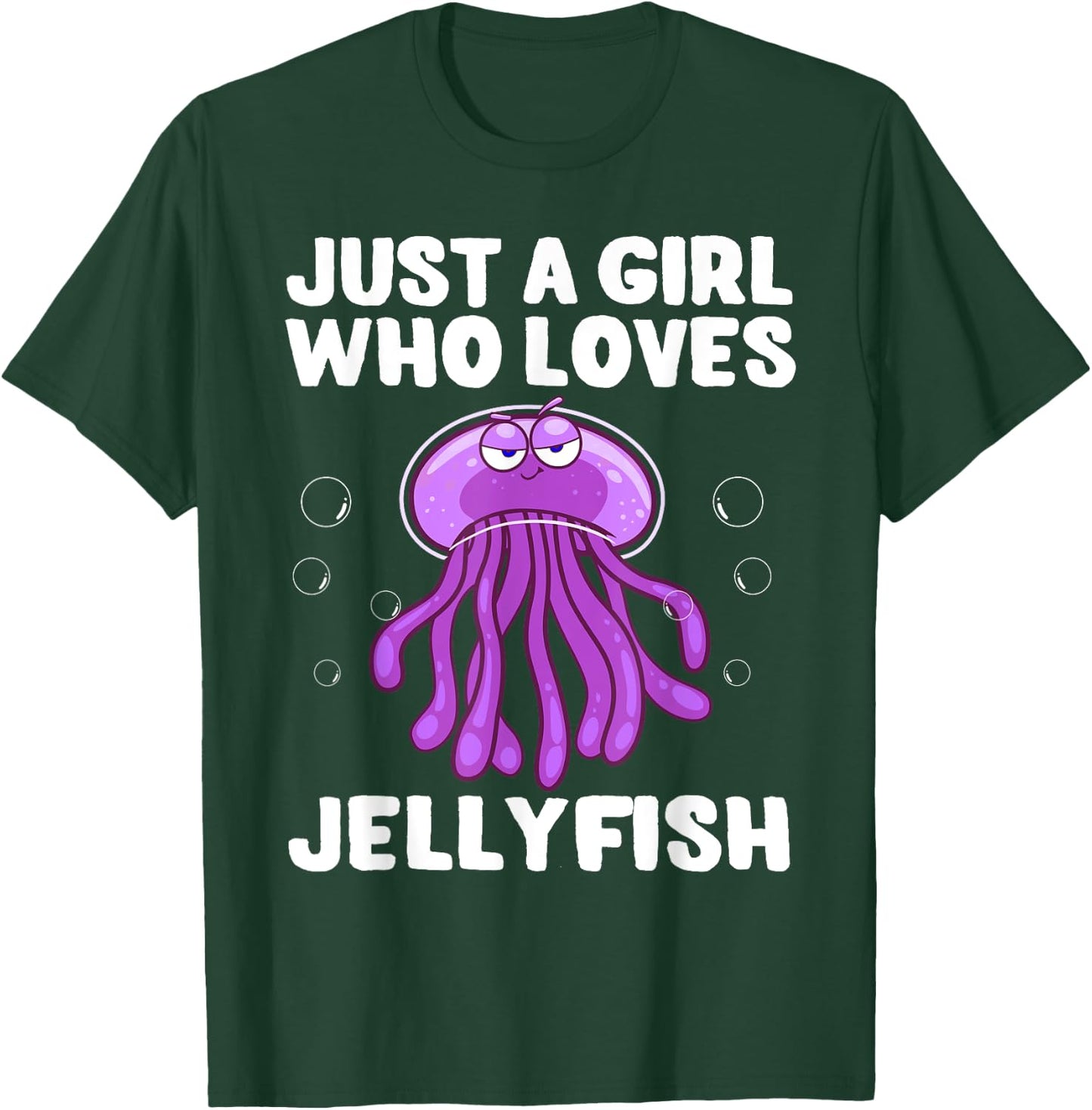 Funny Jellyfish Design For Girls Women Sea Jellies Lovers T-Shirt - T-Shirt | Forest