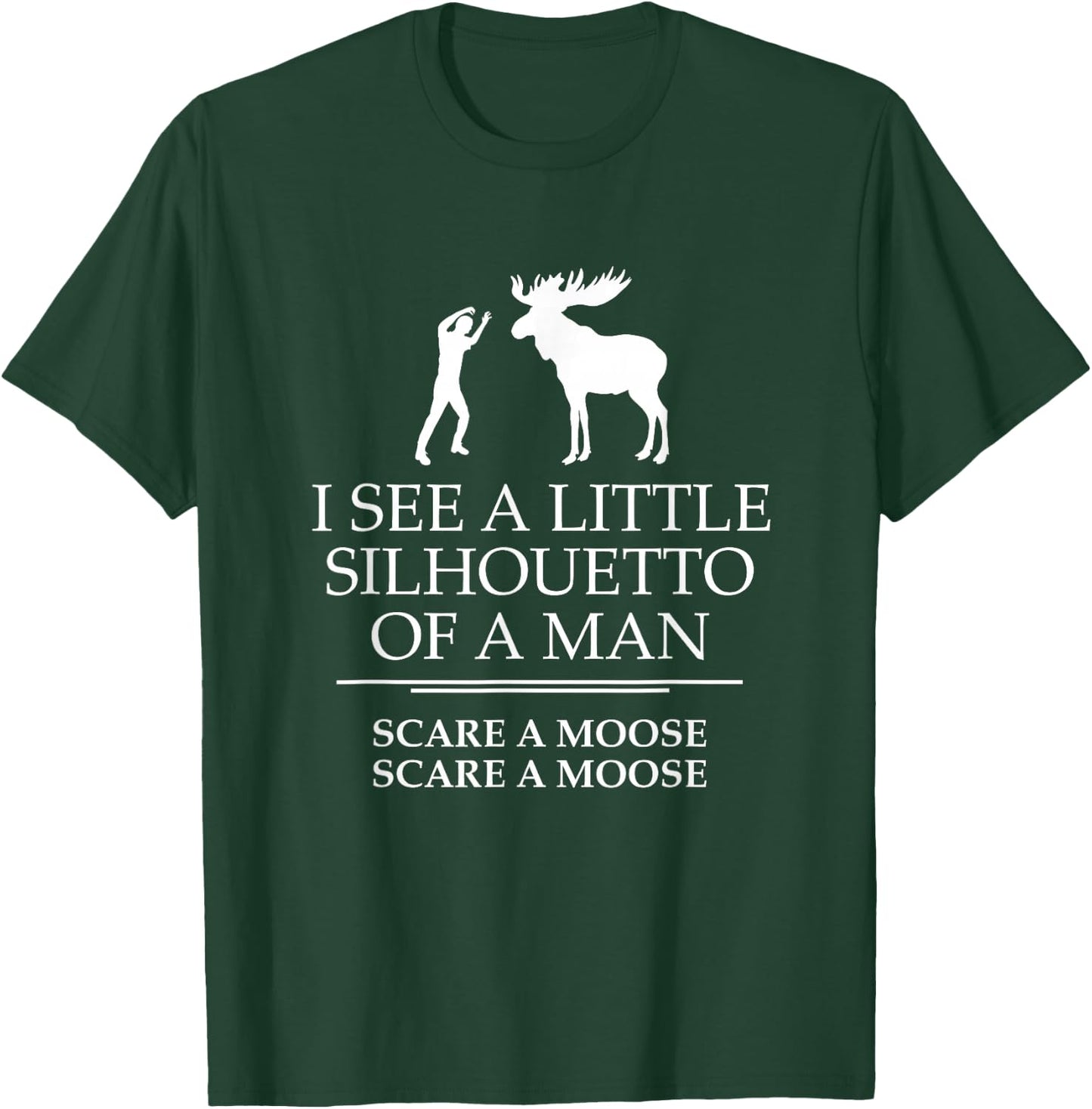 I see a silhouetto of a man T-Shirt - T-Shirt | Forest