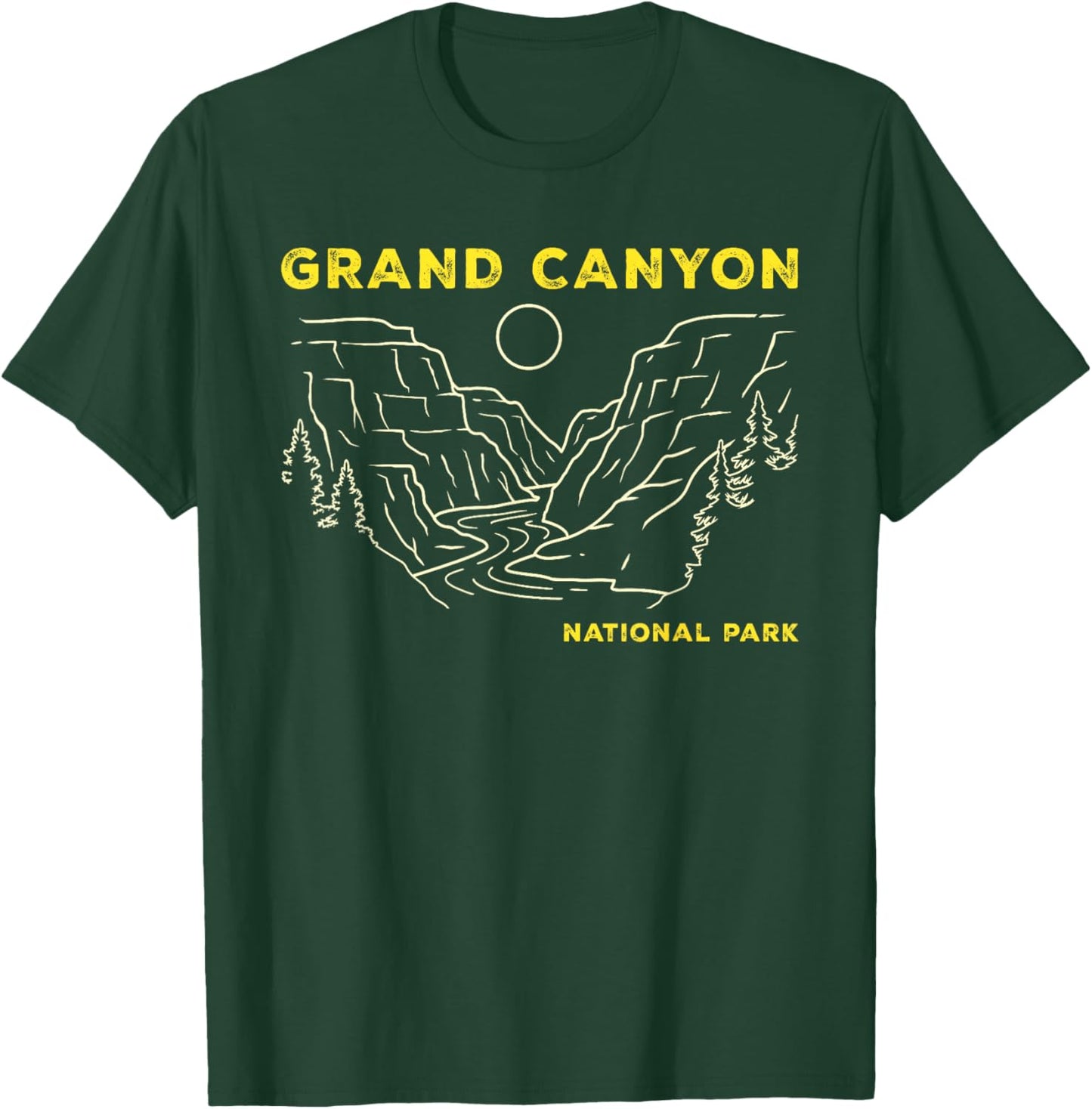Retro Grand Canyon National Park Arizona Hiking T-Shirt - T-Shirt | Forest