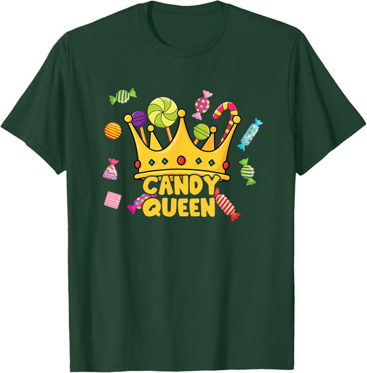 Candy Queen - Candy Crown Candy Eater T-Shirt - T-Shirt | Forest