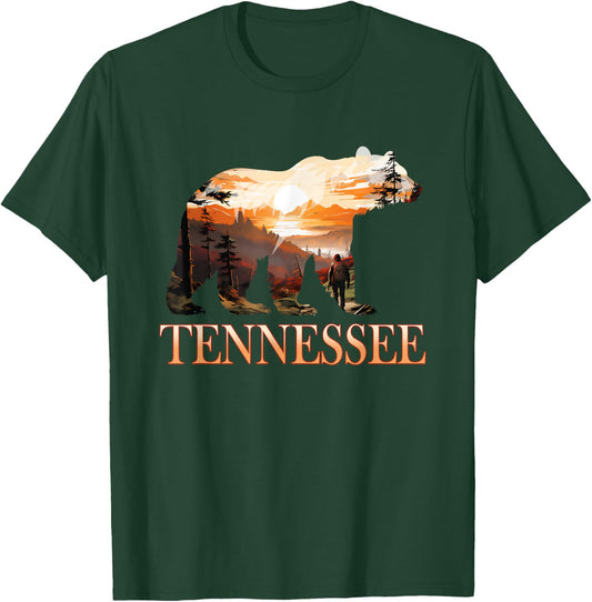 Tennessee TN Hiking Mountain State Pride T-Shirt - T-Shirt | Forest