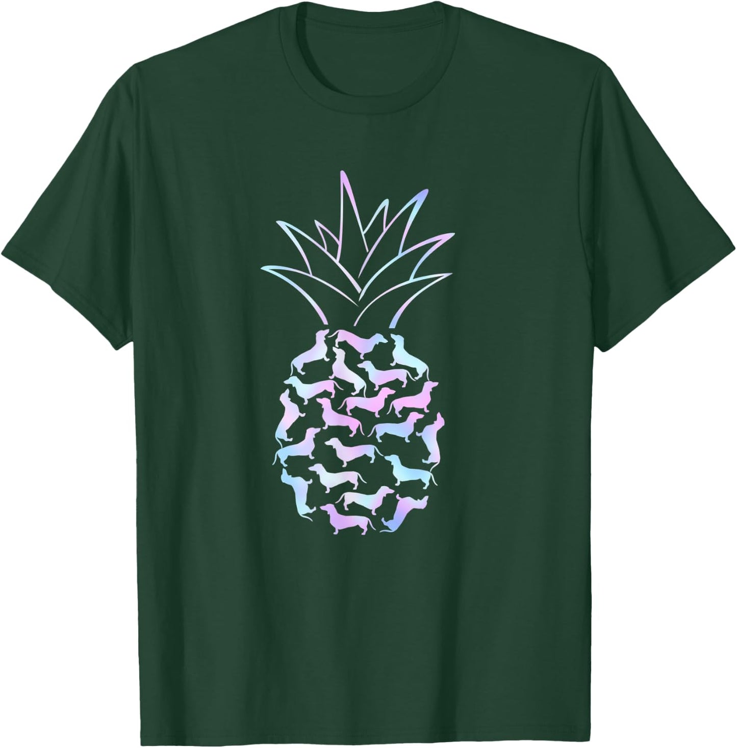 Dachshund Pineapple Dachshund Lover Wiener Dog T-Shirt - T-Shirt | Forest