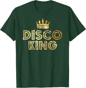 Disco King, Retro Disco Matching Couple Gifts T-Shirt - T-Shirt | Forest