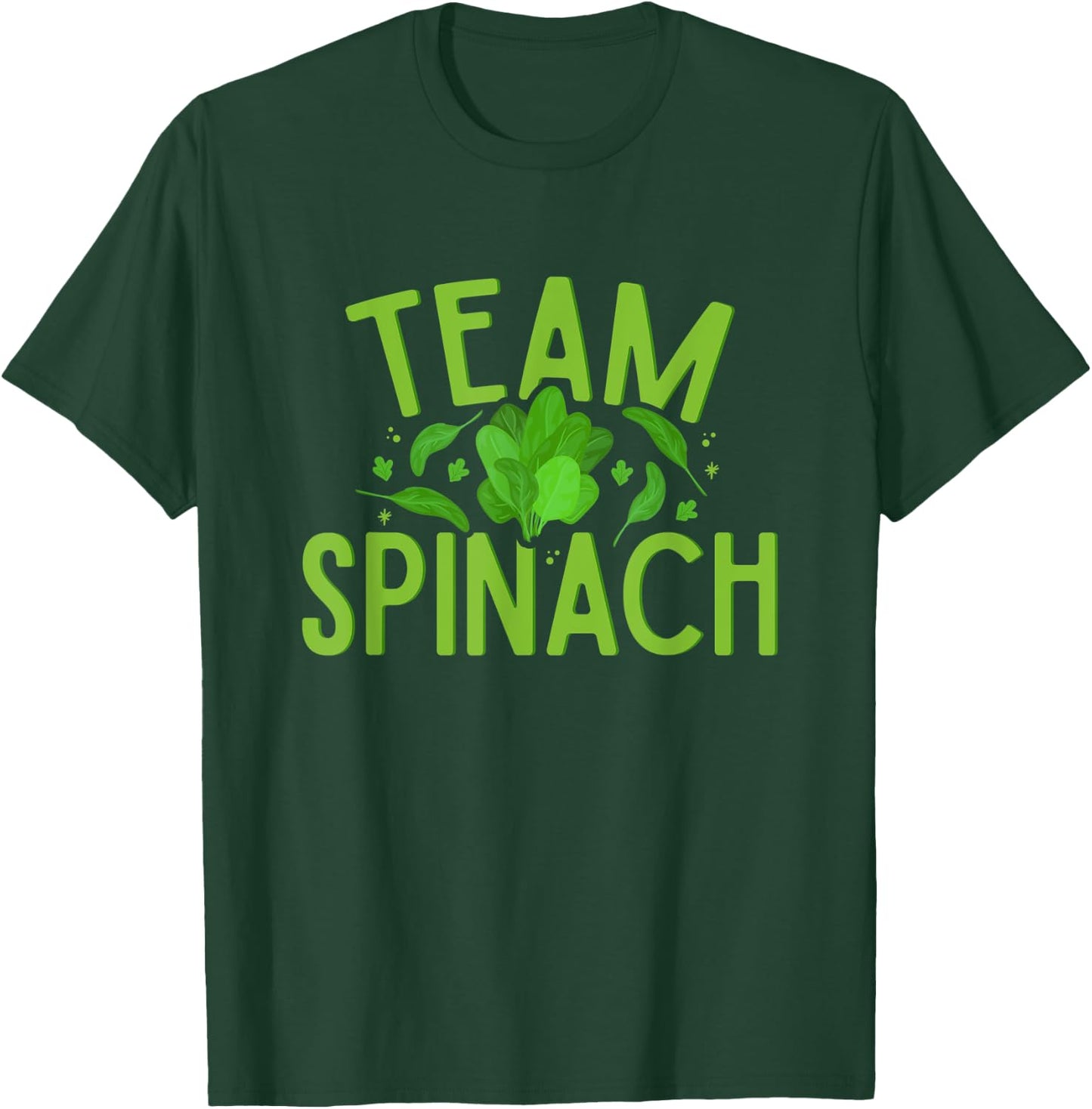 Team Spinach Vegetarian Veggies Vegan Vegetable Farmer T-Shirt - T-Shirt | Forest