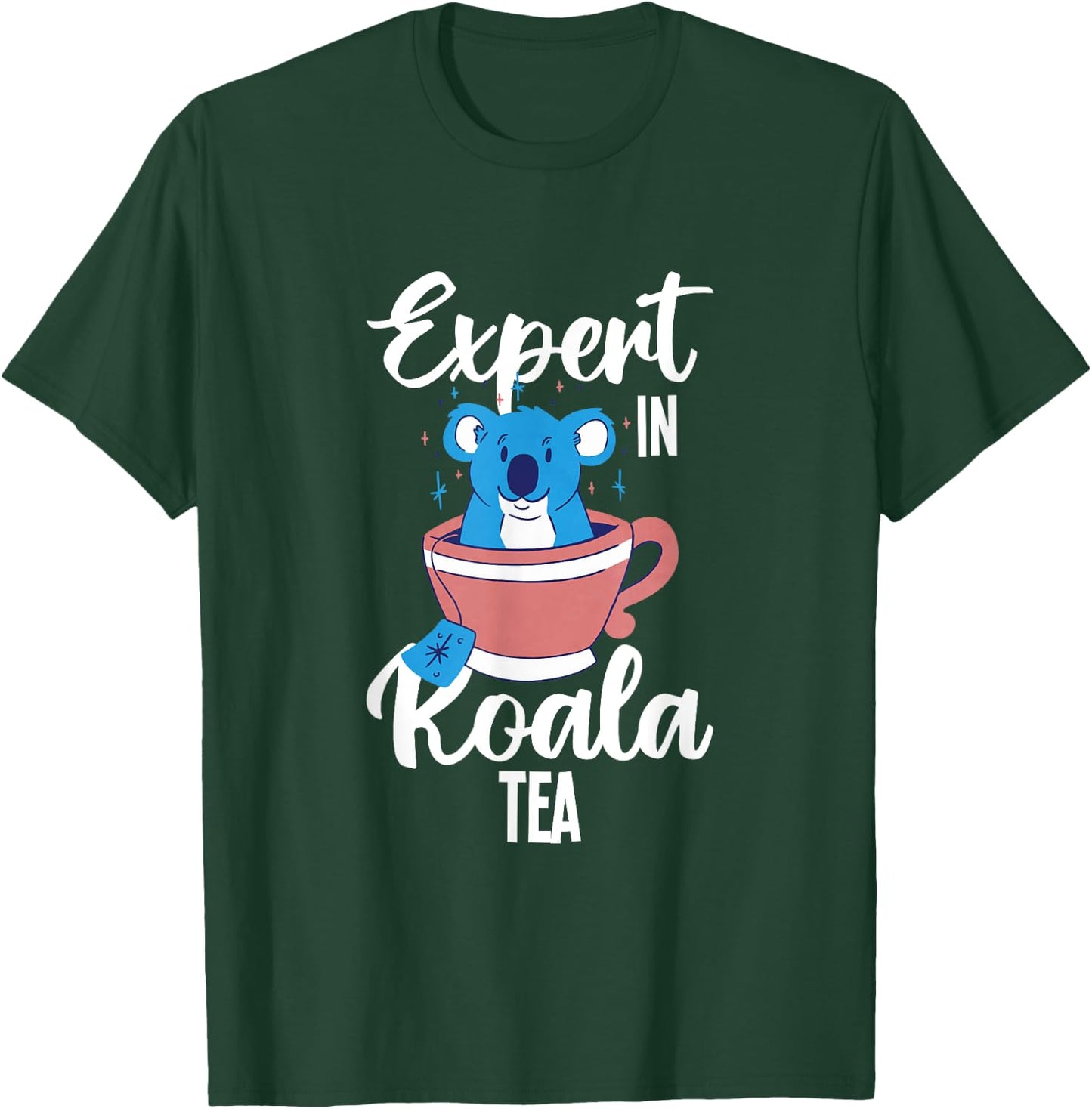 Expert in Koala Tea Pun Quality Control Manager Specialist T-Shirt - T-Shirt | Forest