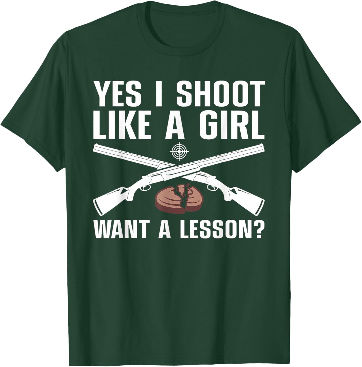 Cool Trap Shooting Girls Mom Skeet Shooting Target T-Shirt - T-Shirt | Forest