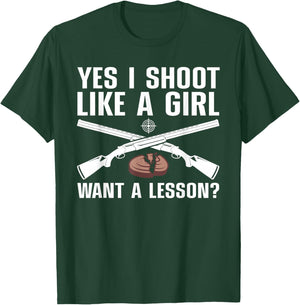 Cool Trap Shooting Girls Mom Skeet Shooting Target T-Shirt - T-Shirt | Forest