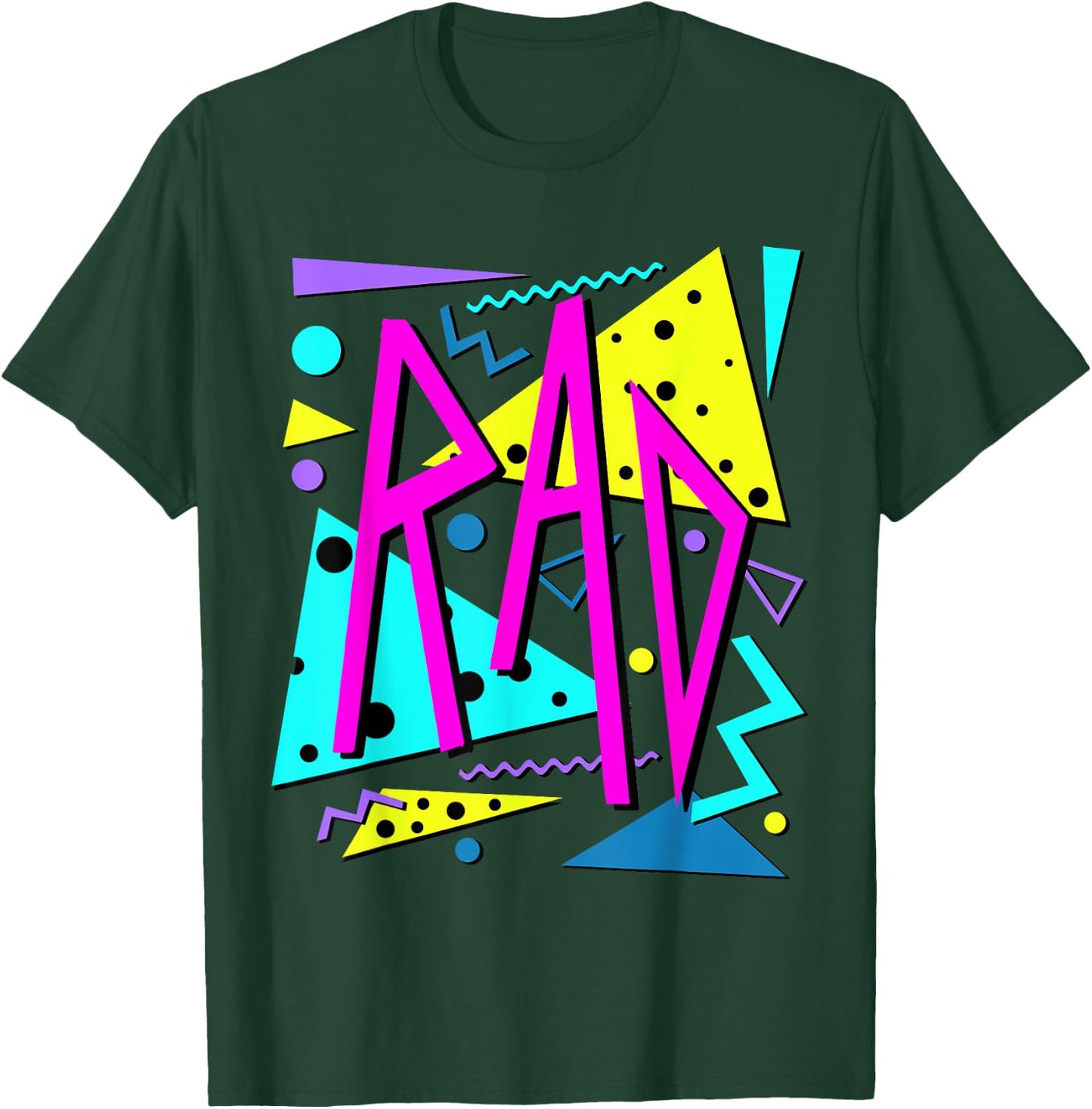 Rad 80's Workout Gym Retro T-Shirt - T-Shirt | Forest