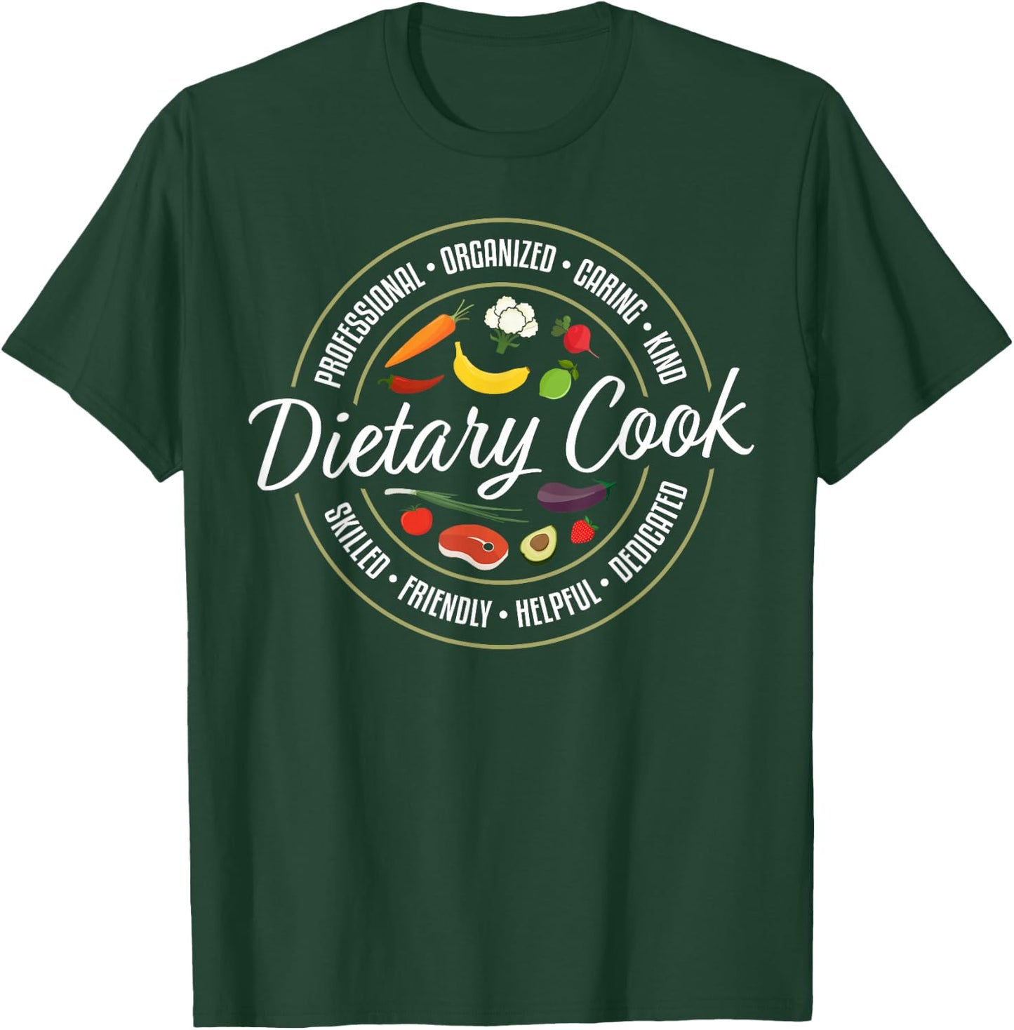 Dietary Cook Job Designs Dietary Cook Job Appreciation - Black, Small, -Adults, Short Sleeve, , Job Appreciation T-Shirt - T-Shirt | Forest