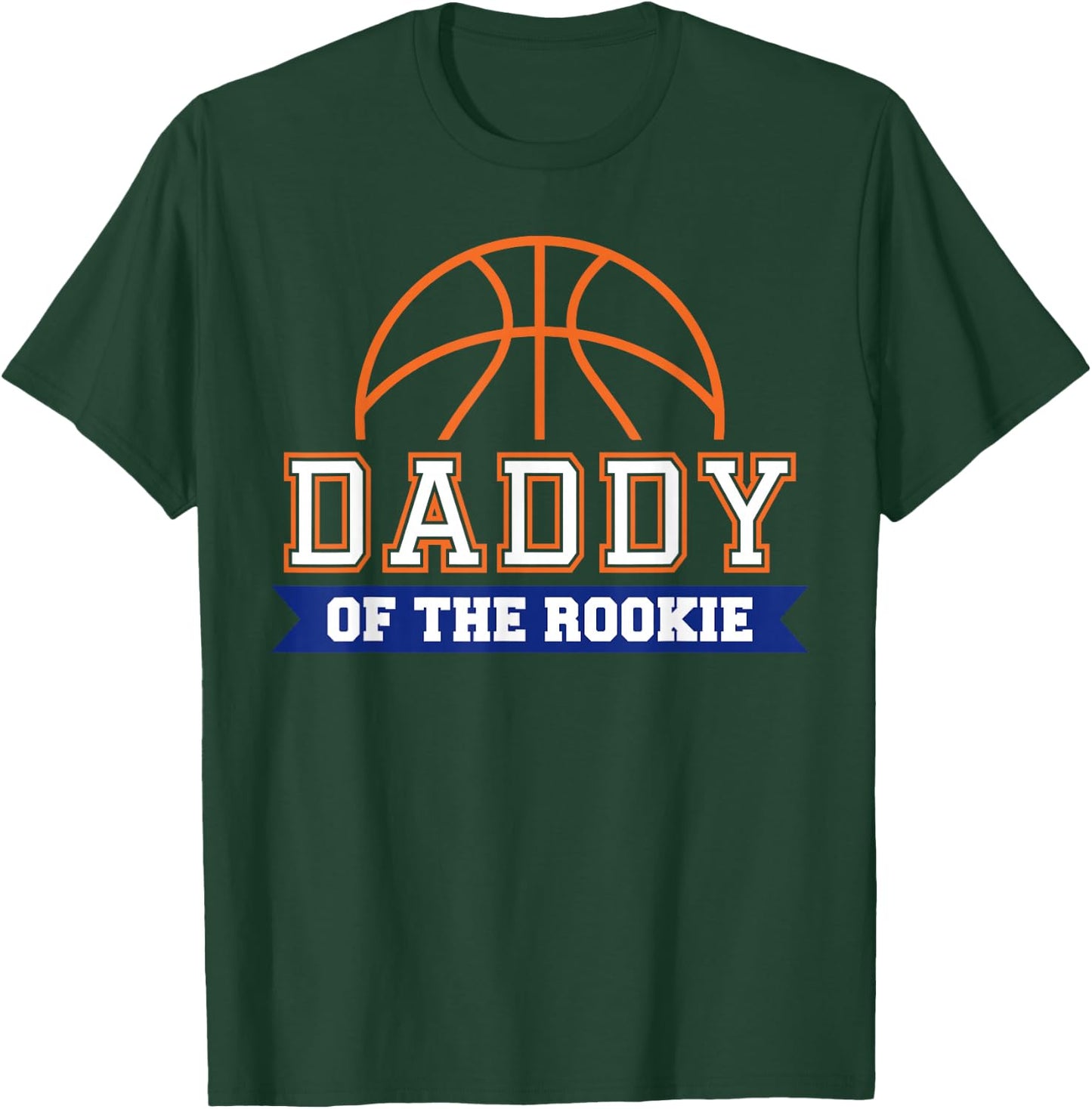 Daddy of Rookie 1st Birthday Basketball Theme Matching Party T-Shirt - T-Shirt | Forest
