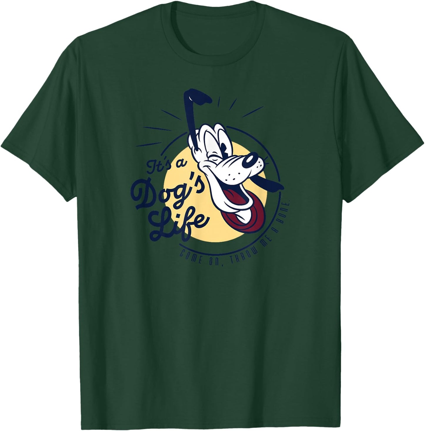 Disney Pluto It’s a Dog’s Life Retro Vintage T-Shirt - T-Shirt | Forest
