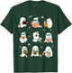 Ghosts Reading Books Teacher Halloween Librarian Boooks Men Women Kids T-Shirt - T-Shirt | Forest